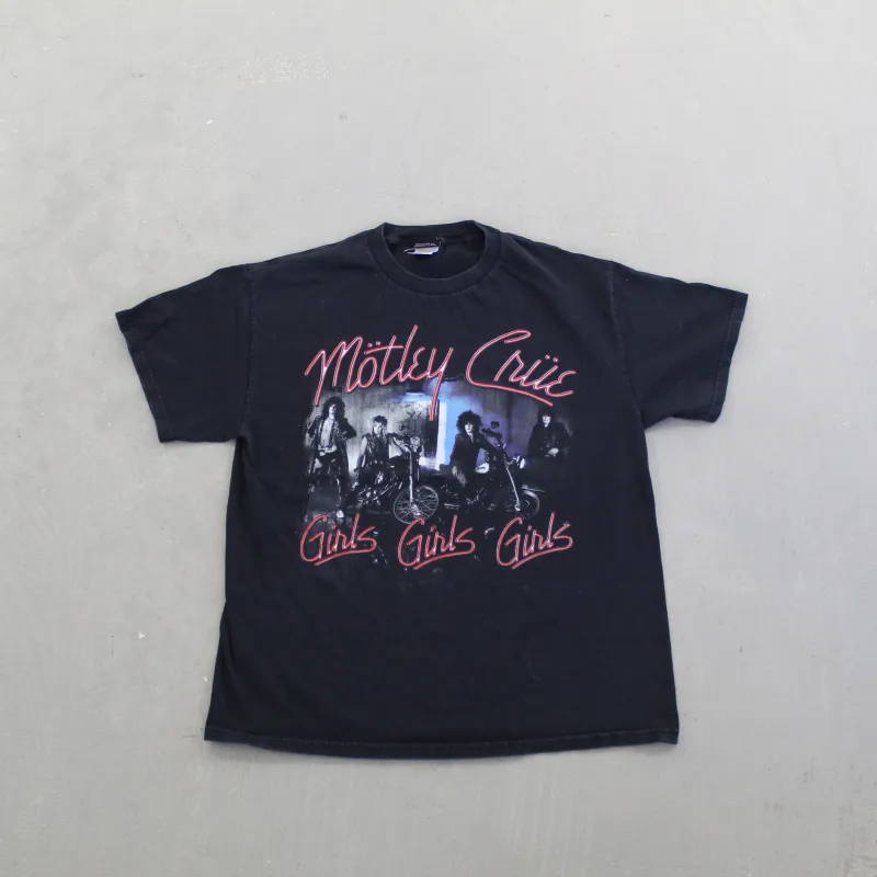 F- Vintage Motley Crue Girls Girls Girls Winterland Tag Tee sold by HG Vintage
