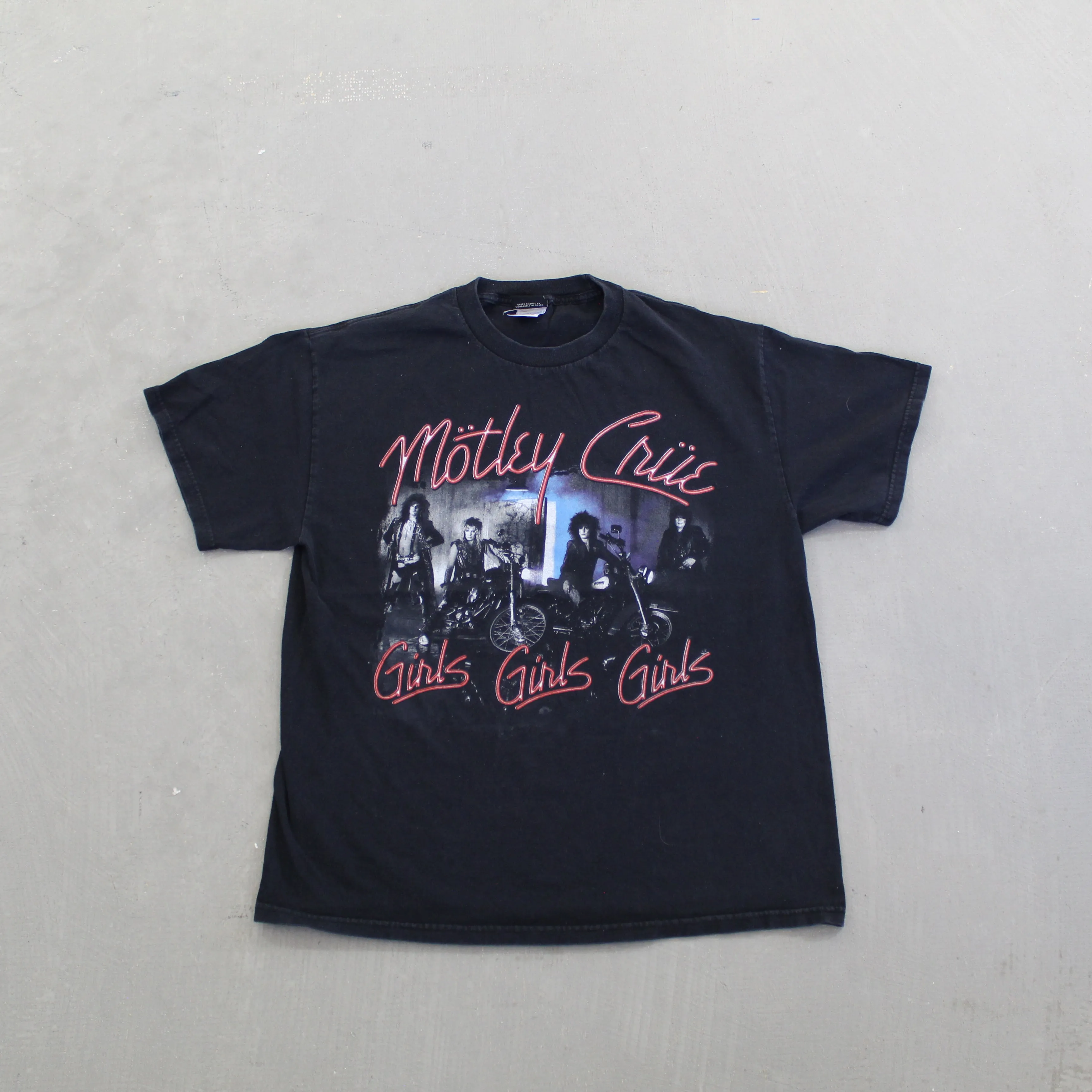 F- Vintage Motley Crue Girls Girls Girls Winterland Tag Tee sold by HG Vintage