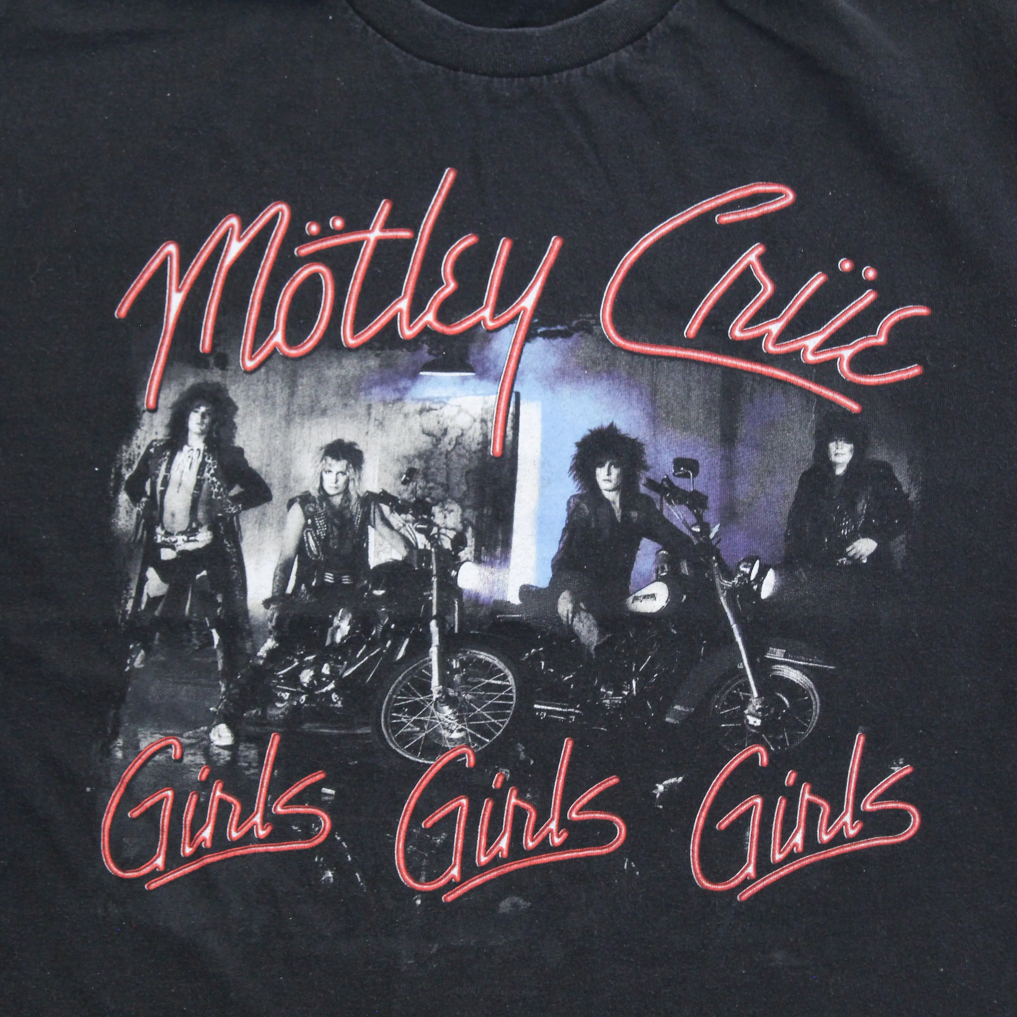 F- Vintage Motley Crue Girls Girls Girls Winterland Tag Tee sold by HG Vintage product image thumbnail 2