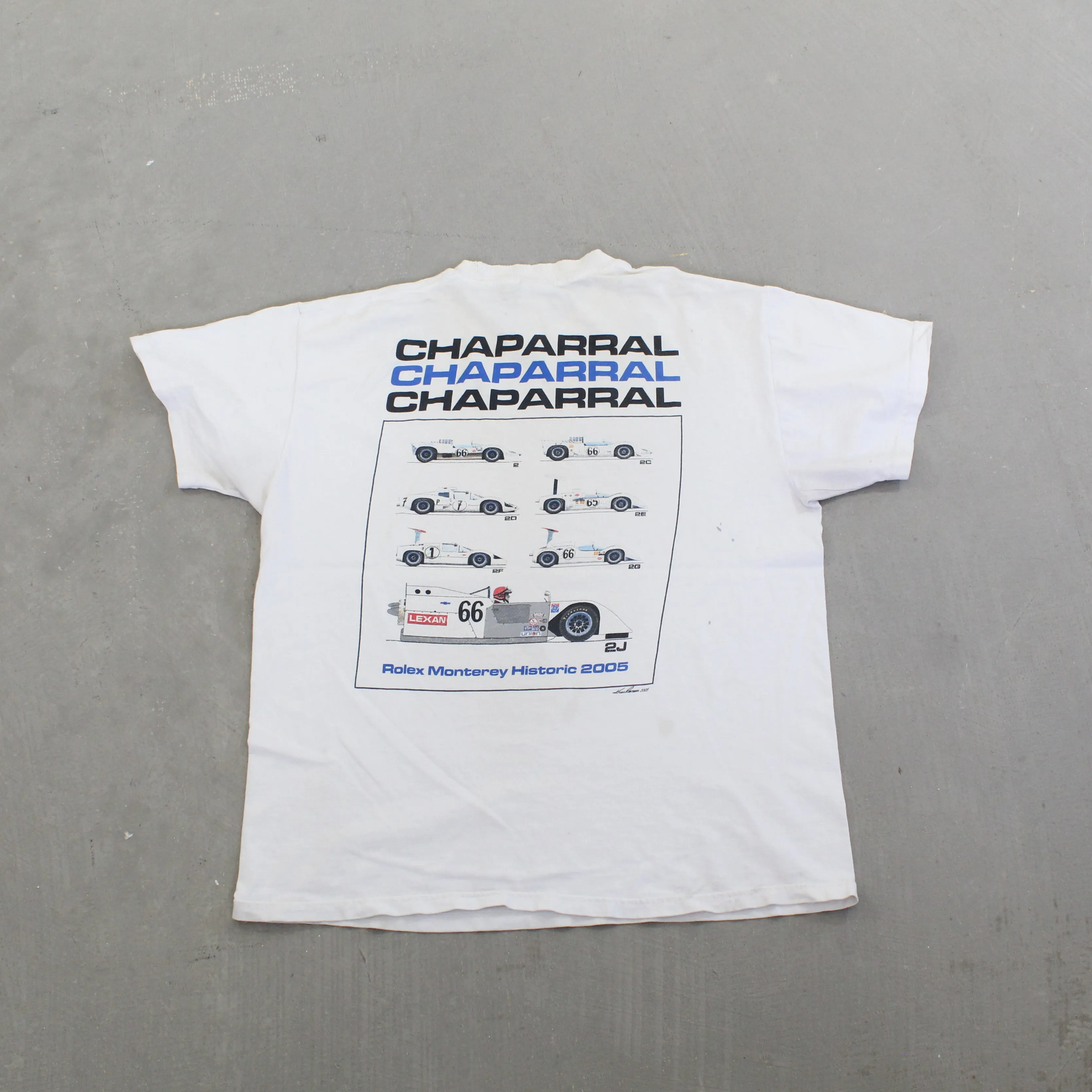 F- Vintage 2005 Rolex Monterey Historic Automobile Races Picture Tee sold by HG Vintage product image thumbnail 3