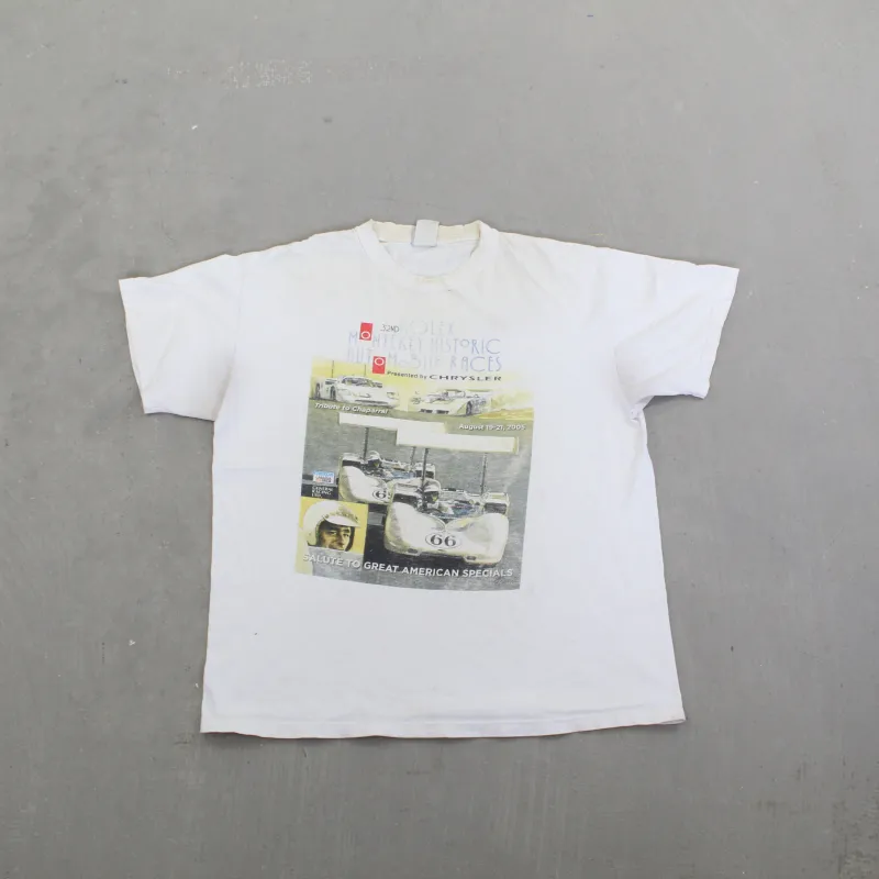 F- Vintage 2005 Rolex Monterey Historic Automobile Races Picture Tee sold by HG Vintage