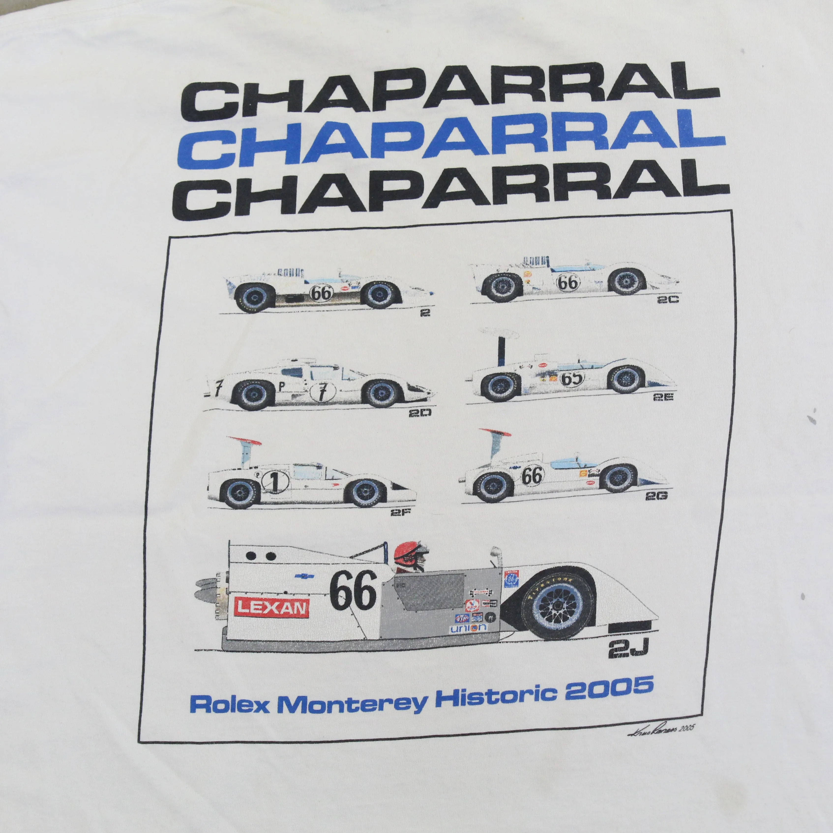 F- Vintage 2005 Rolex Monterey Historic Automobile Races Picture Tee sold by HG Vintage product image thumbnail 4
