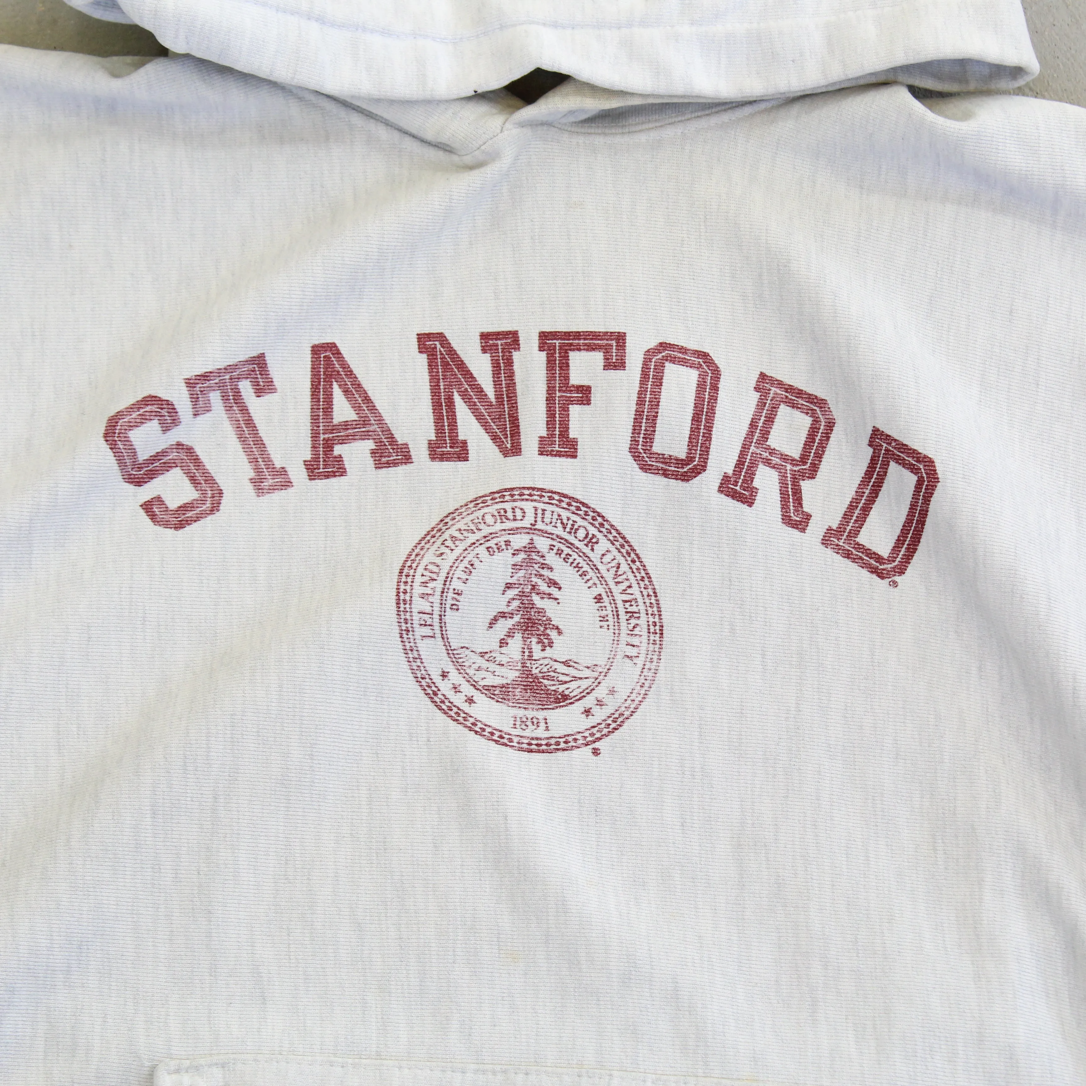 F- Vintage 00s Champion Stanford University Text Reverse Weave Hoodie sold by HG Vintage product image thumbnail 2