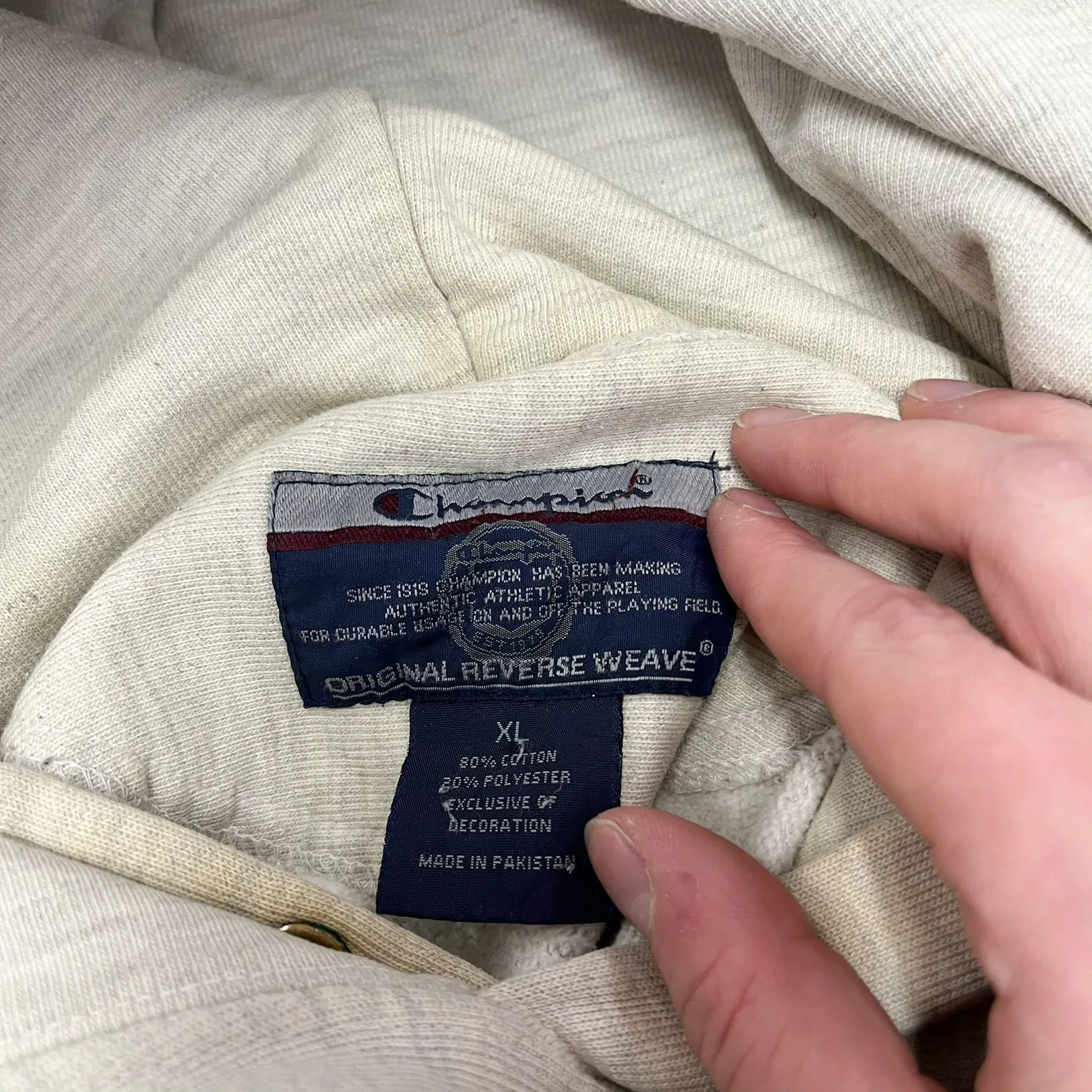 F- Vintage 00s Champion Stanford University Text Reverse Weave Hoodie sold by HG Vintage product image thumbnail 3