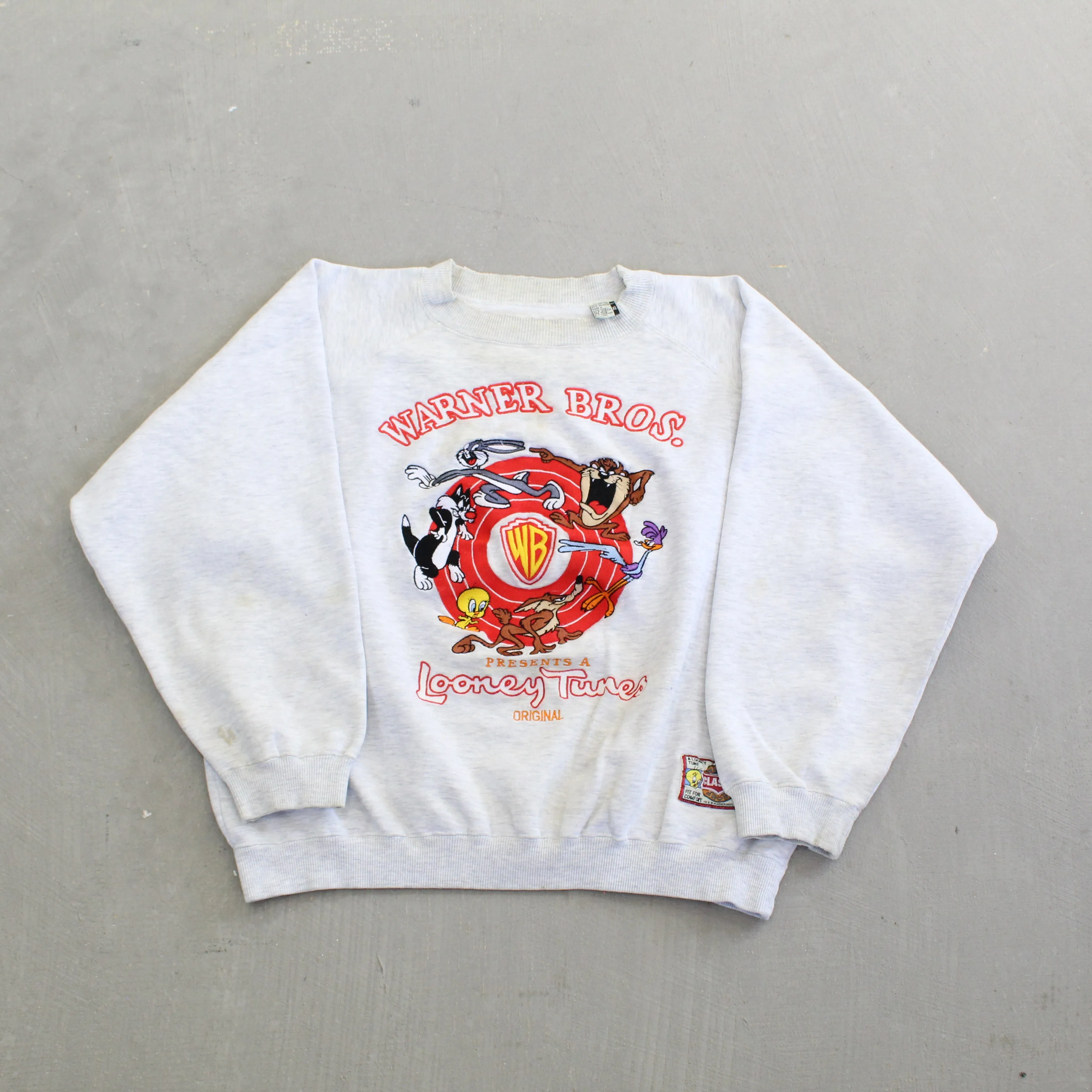 F- Vintage Looney Tunes Embroidered Characters & WB Logo Crewneck sold by HG Vintage
