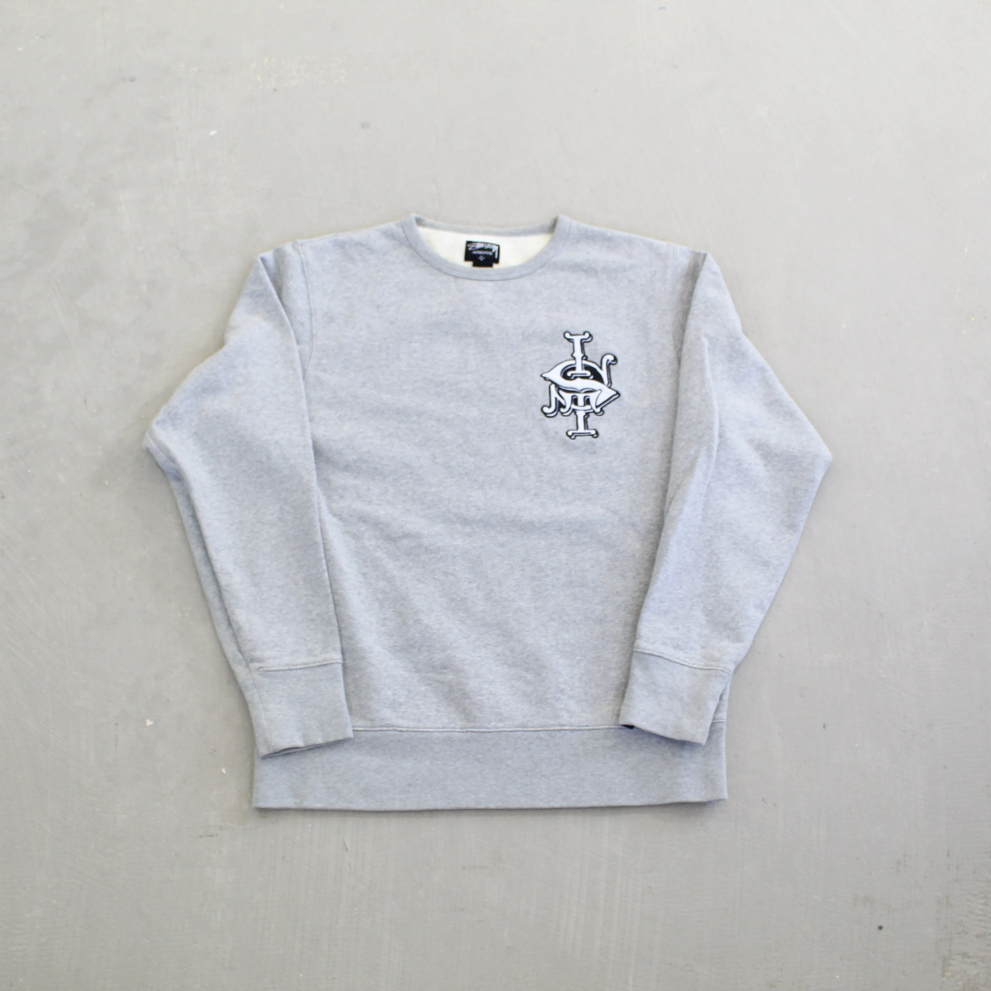 F- Vintage Stussy Simple Logo Embroidered Crewneck sold by HG Vintage