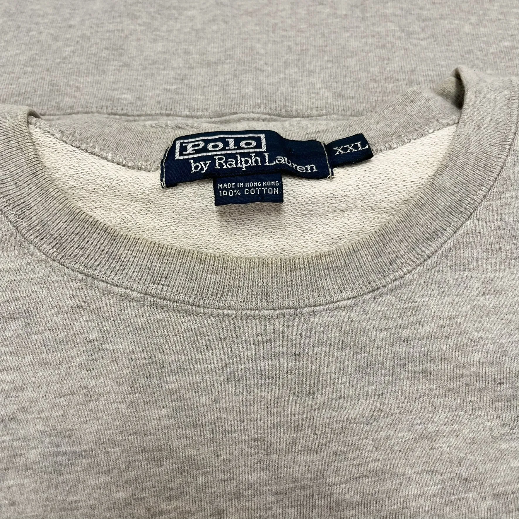 F- Vintage Polo Ralph Lauren Embroidered Horse Crewneck Grey sold by HG Vintage product image thumbnail 3