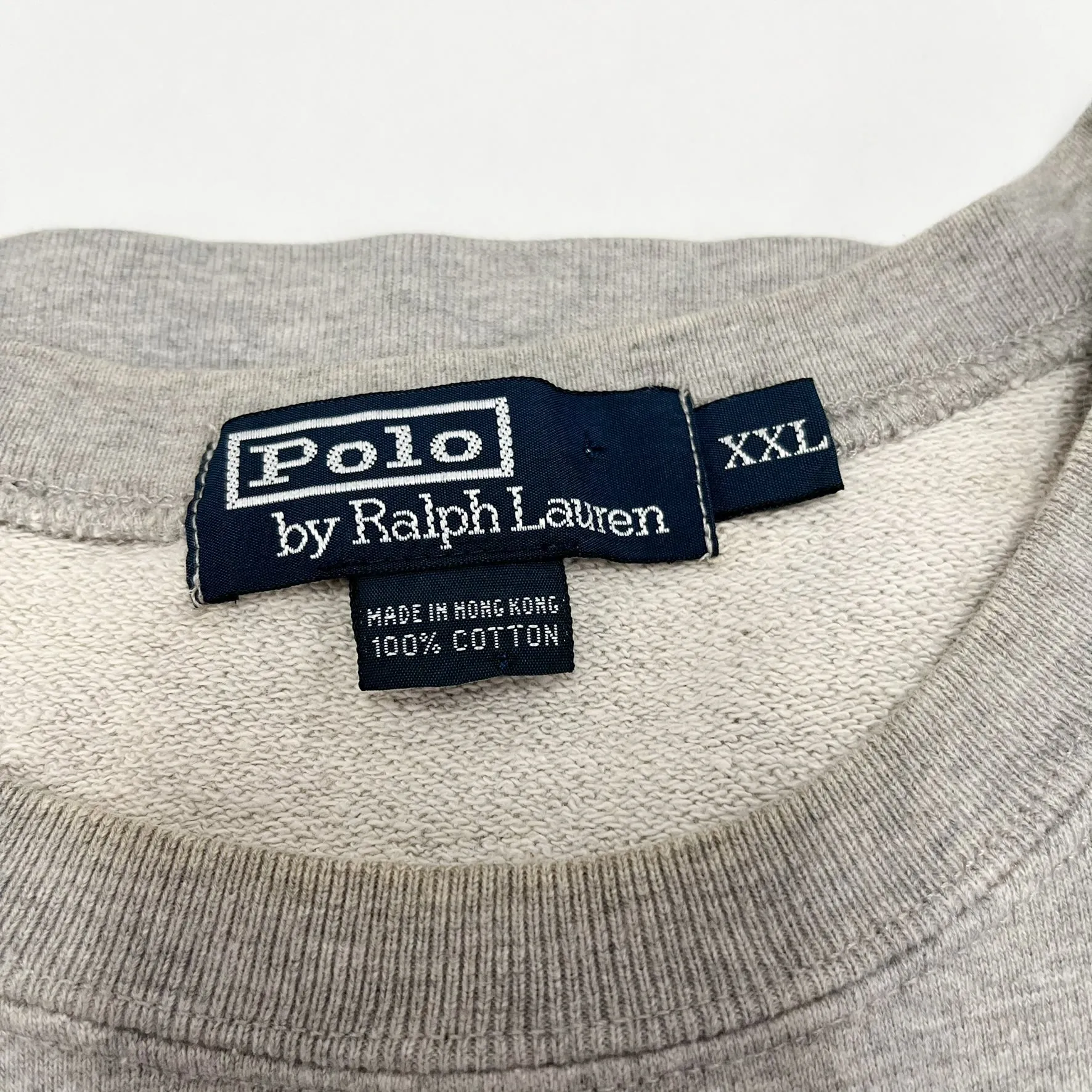 F- Vintage Polo Ralph Lauren Embroidered Horse Crewneck Grey sold by HG Vintage product image thumbnail 4