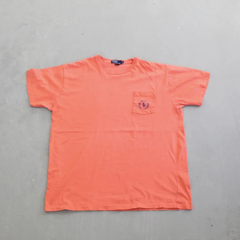 F- Vintage Polo Ralph Lauren Pocket Single Stitch Tee sold by HG Vintage
