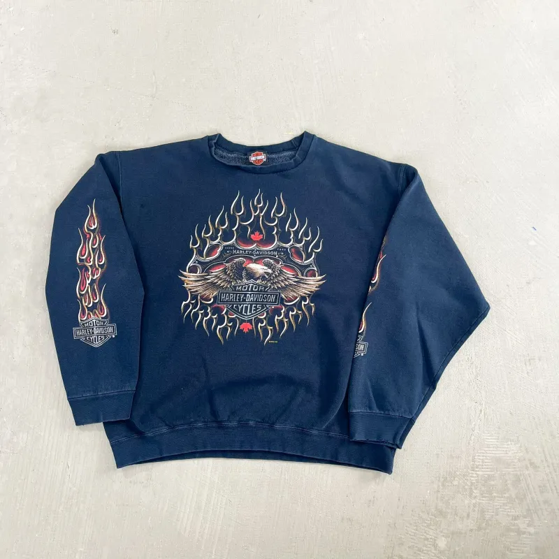 F- Vintage '05 Harley Davidson Regina Saskatchewan Crewneck made by Harley-Davidson