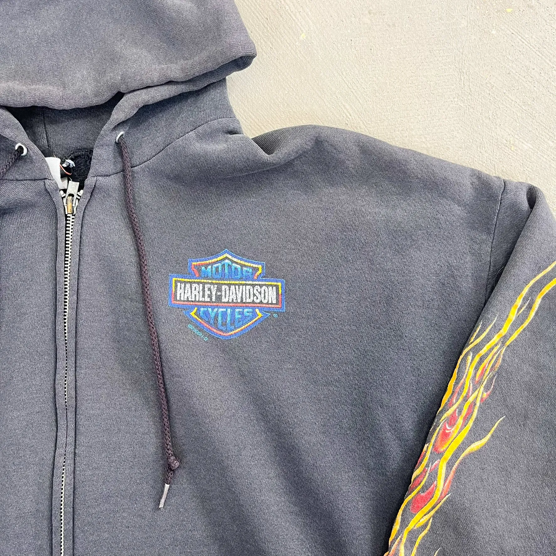 F- Vintage '00 Harley Davidson Golden Gate Bridge Zip Up Hoodie sold by HG Vintage product image thumbnail 2