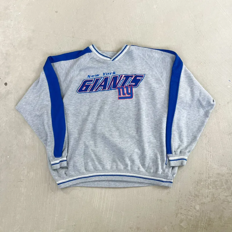 F- Vintage New York Giants NFL Lee Embroidered Text Crewneck sold by HG Vintage