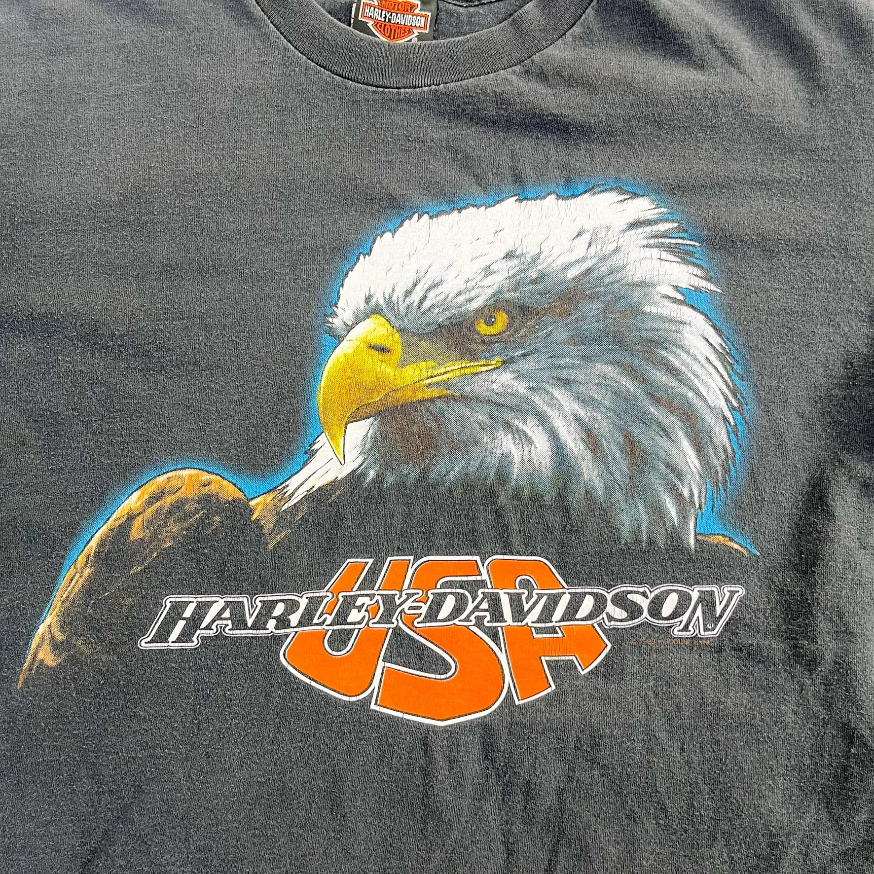 F- Vintage '93 Harley Davidson Zurich Switzerland Single Stitch Tee sold by HG Vintage product image thumbnail 2