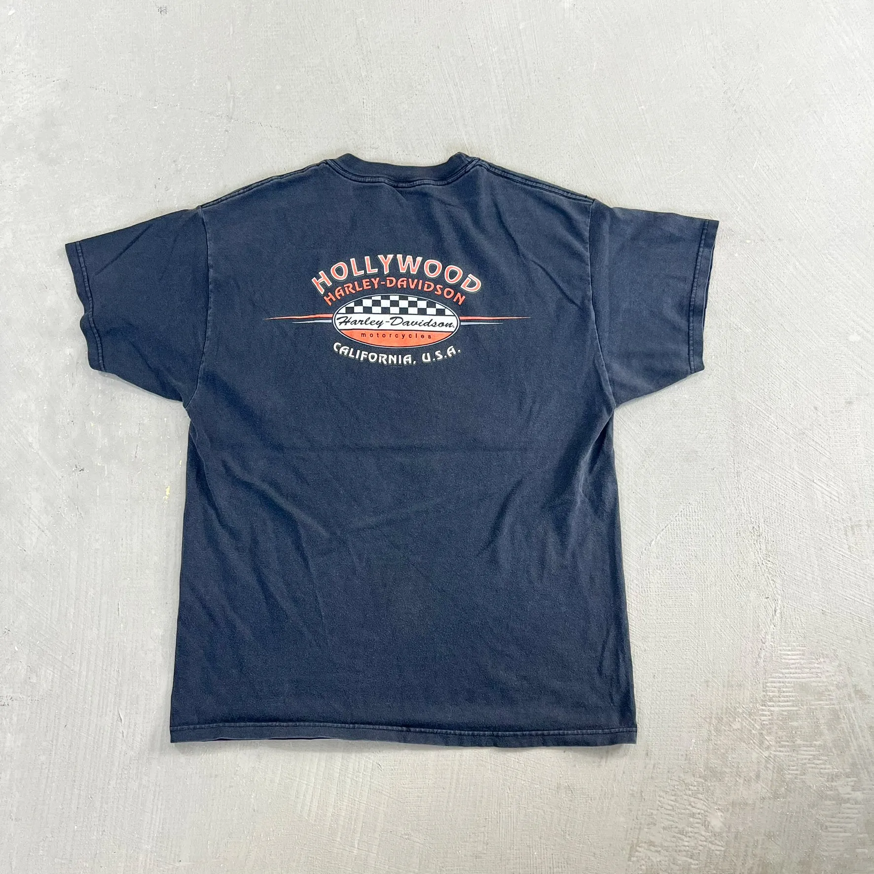F- Vintage '98 Harley Davidson Hollywood California Graphic Tee sold by HG Vintage product image thumbnail 4
