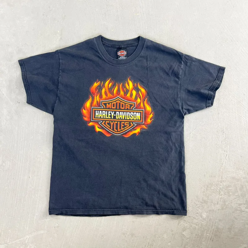 F- Vintage '98 Harley Davidson Hollywood California Graphic Tee sold by HG Vintage