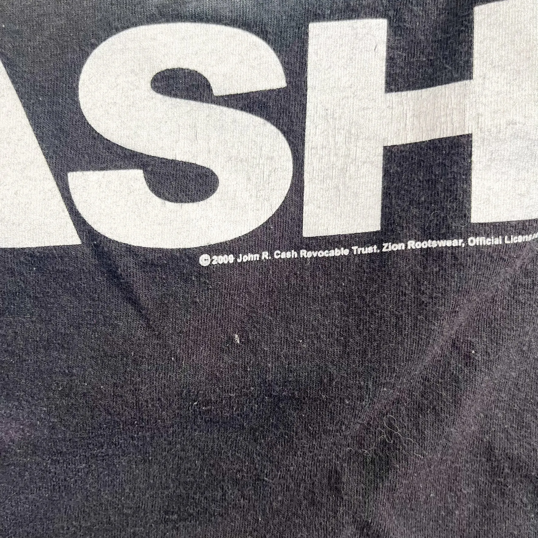 F- Vintage '09 Johnny Cash Middle Finger Zion's Rootswear Picture Tee sold by HG Vintage product image thumbnail 3