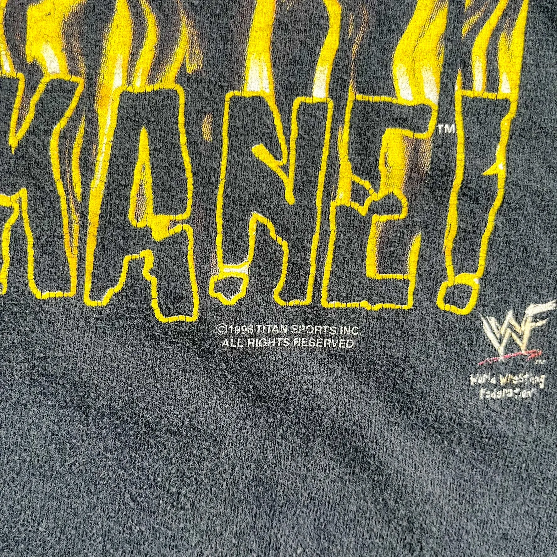 F- Vintage '96 WWE Raising Kane Picture Tee sold by HG Vintage product image thumbnail 3
