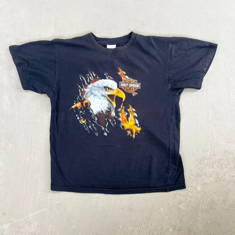 F- Vintage Harley Davidson Eagle & Logo Tee sold by HG Vintage