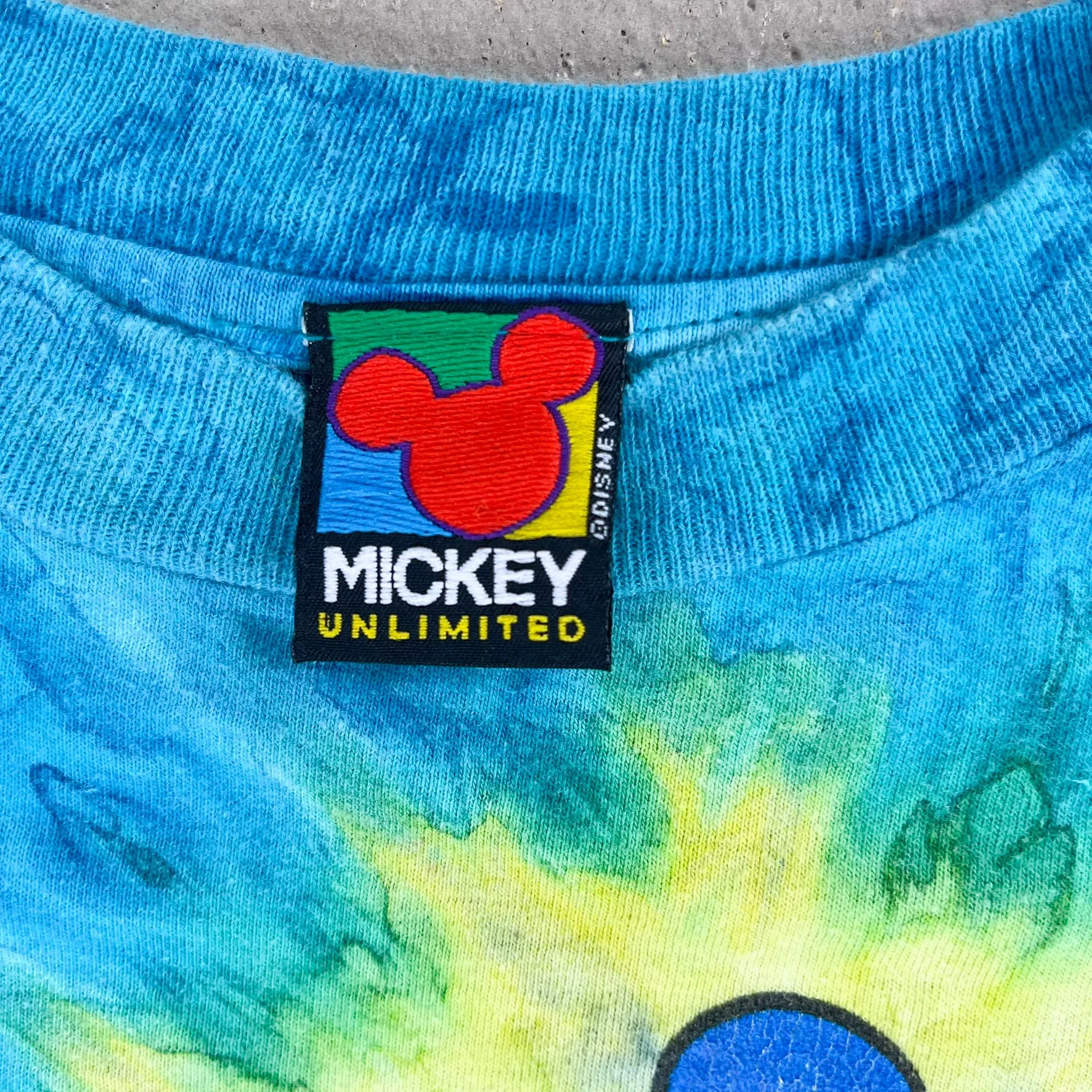 F- Vintage Disney Mickey/Goofy/Donald Tie Dye Single Stitch Tee sold by HG Vintage product image thumbnail 3