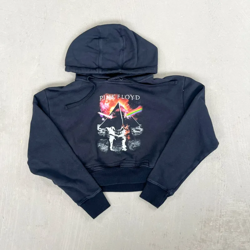 F- HOM Pink Floyd Cropped Reworked Hoodie sold by HG Vintage