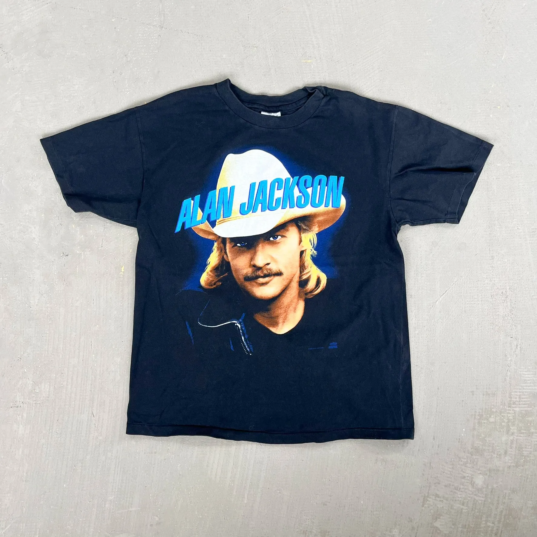 F- Vintage '92 Alan Jackson Picture & Text Single Stitch Tee sold by HG Vintage