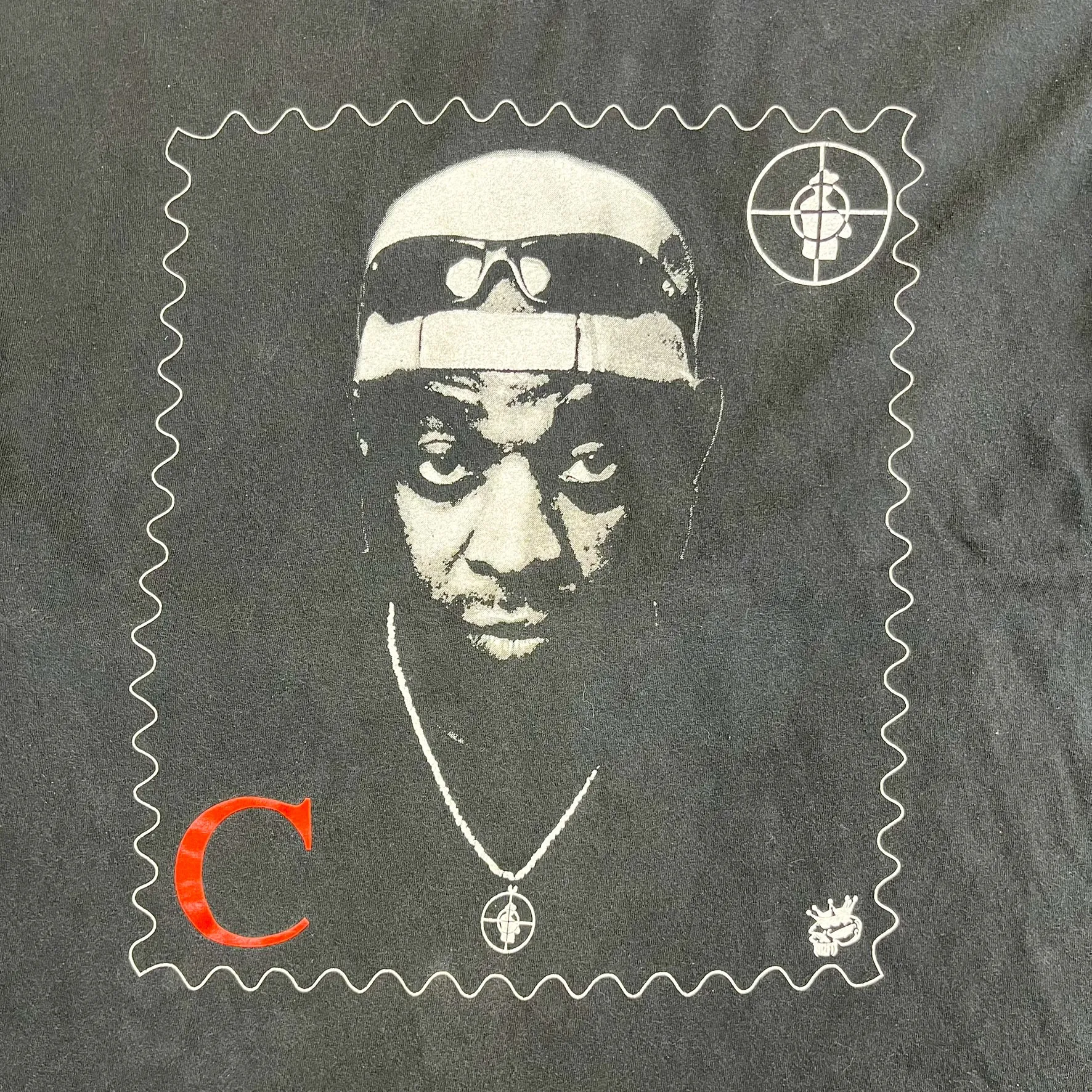 F- Vintage Public Enemy Chuck D Stamp Picture Tee sold by HG Vintage product image thumbnail 2
