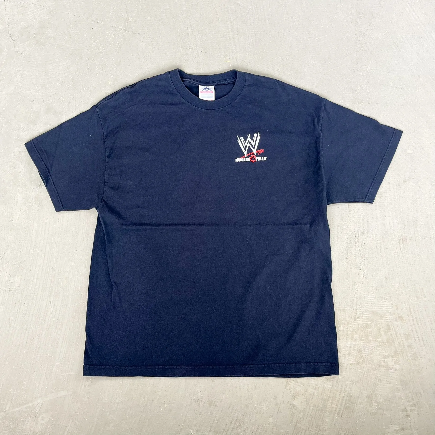 F- Vintage '02 WWE Niagara Falls The Rock Bring It Tee sold by HG Vintage