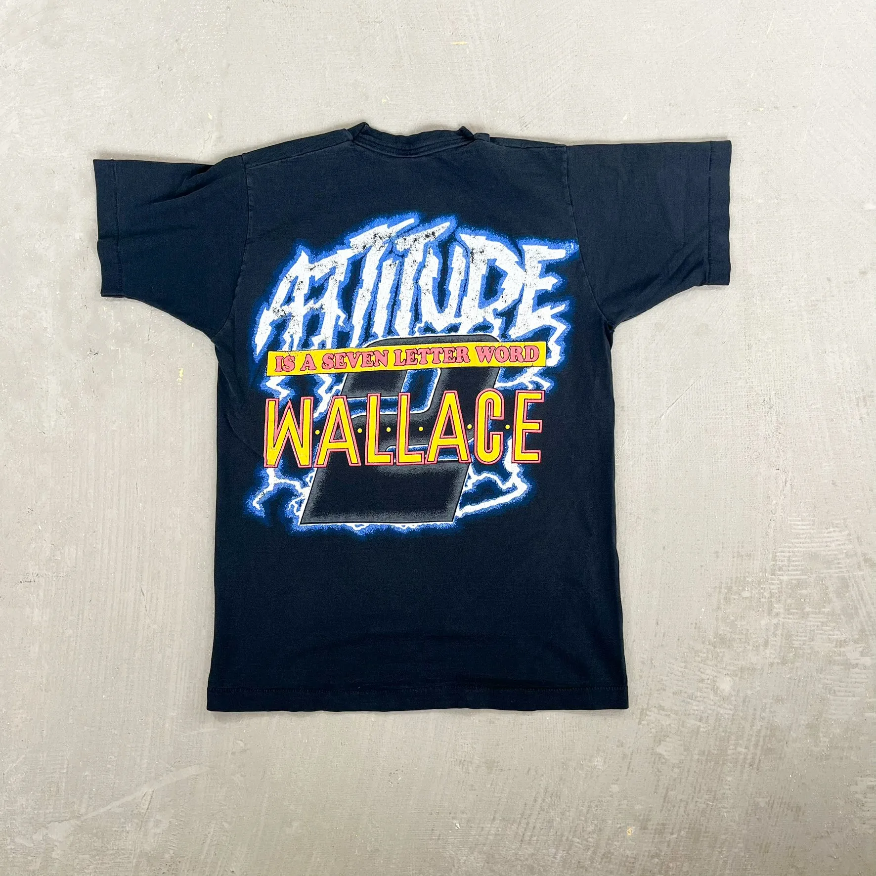 F- Vintage '95 Nascar Dusty Wallace Fear Is An Emotion Single Stitch Tee sold by HG Vintage product image thumbnail 4