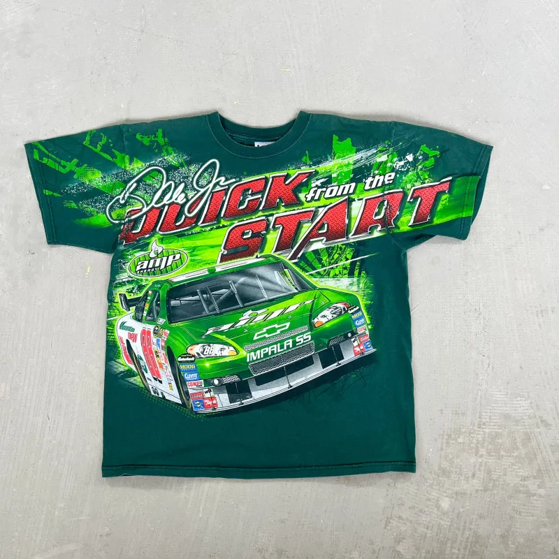 F- Vintage Nascar Chase Authentic Dale Jr Amp Car Jumbo Print Tee sold by HG Vintage