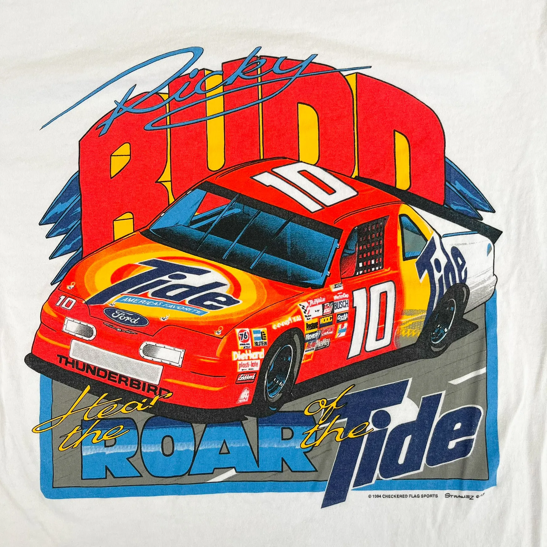 F- Vintage '93 Nascar Ricky Budd Tide Car Graphic Single Stitch Tee sold by HG Vintage product image thumbnail 2