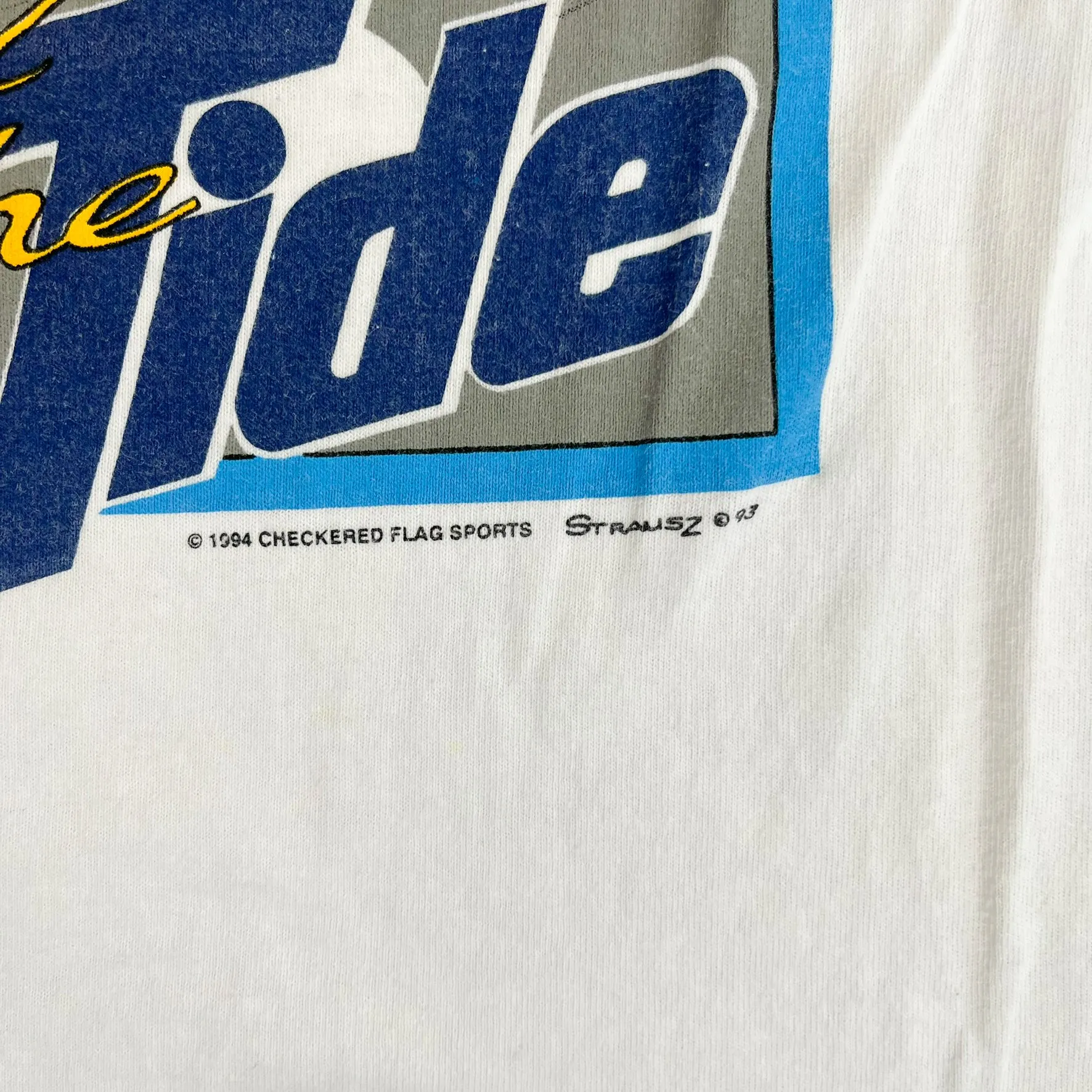 F- Vintage '93 Nascar Ricky Budd Tide Car Graphic Single Stitch Tee sold by HG Vintage product image thumbnail 3