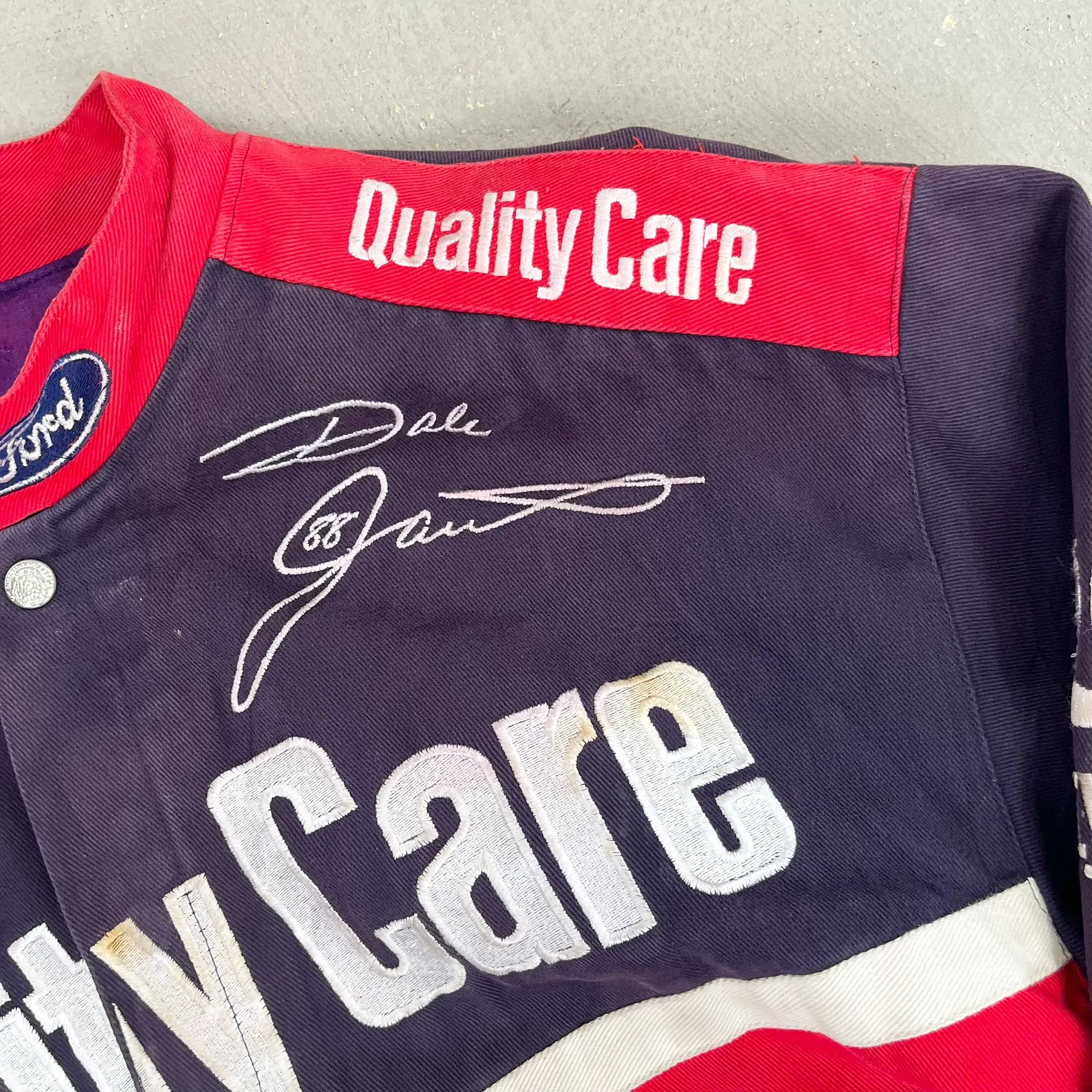 F- Vintage Nascar Jeff Hamilton Dale Jarrett Quality Care Racing Jacket sold by HG Vintage product image thumbnail 4