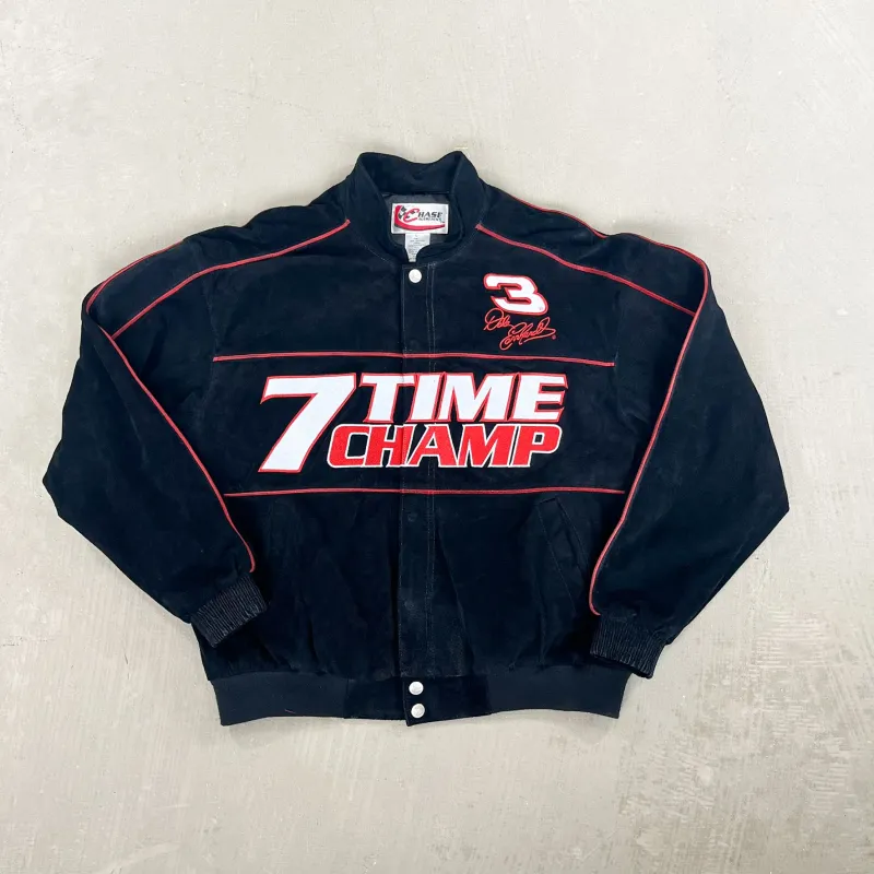 F- Vintage Nascar Chase Authentic Dale Earnhardt 7 Times Champ Racing Jacket sold by HG Vintage