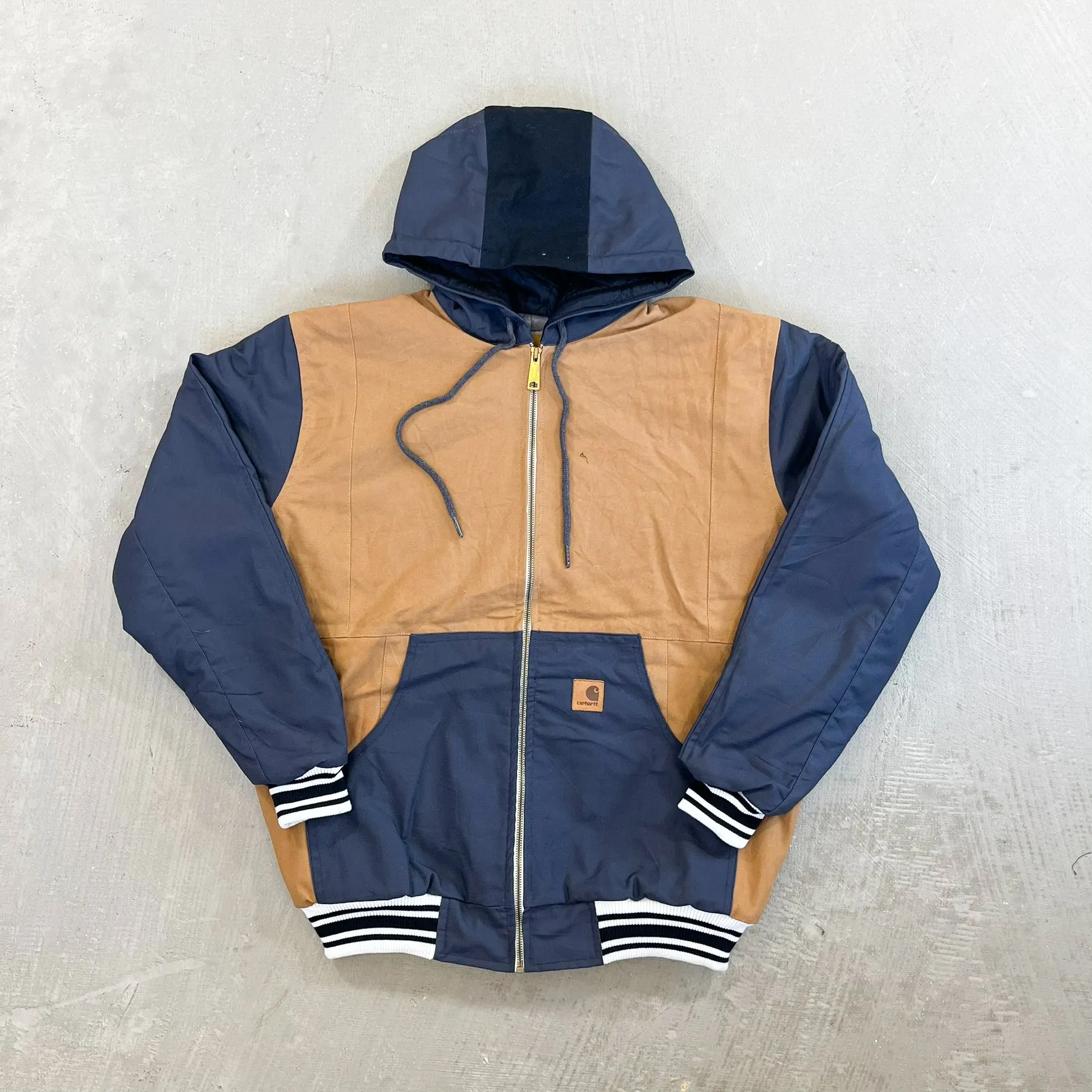 F- Reworked Carhartt Hooded Work Jacket sold by HG Vintage