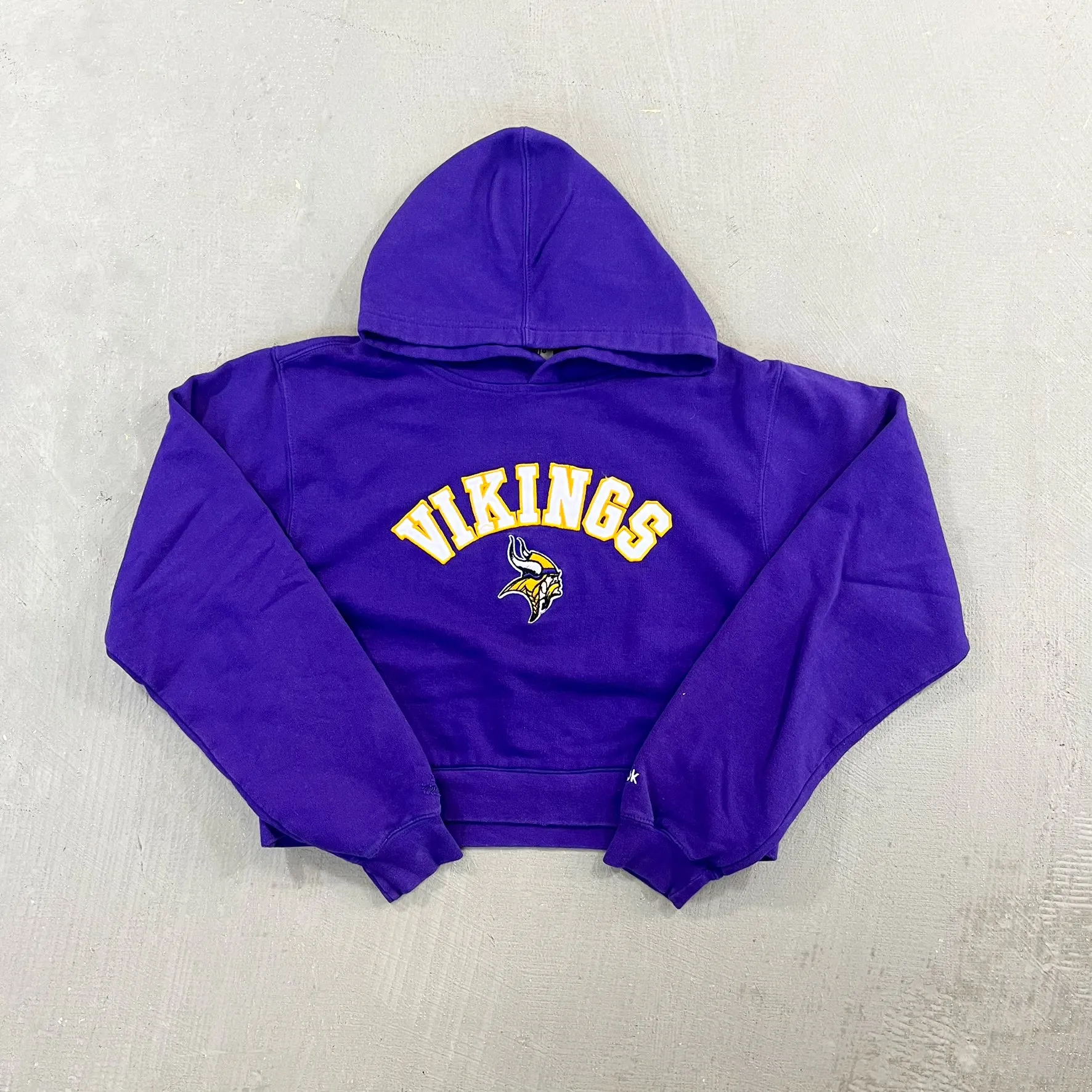 F- HOM Minnesota Vikings Cropped Reworked Hoodie sold by HG Vintage