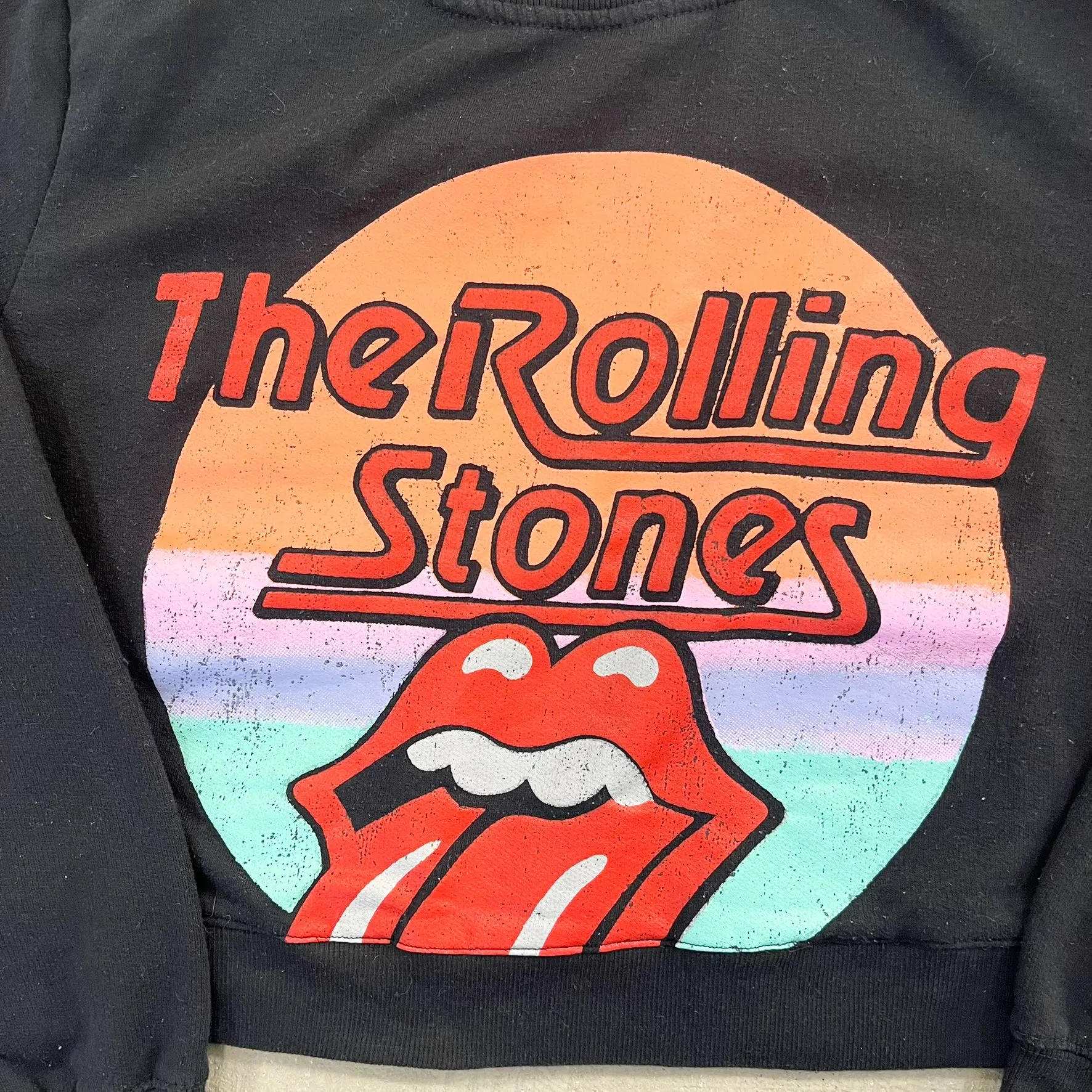 F- HOM Rolling Stones Logo Cropped Reworked Crewneck sold by HG Vintage product image thumbnail 2