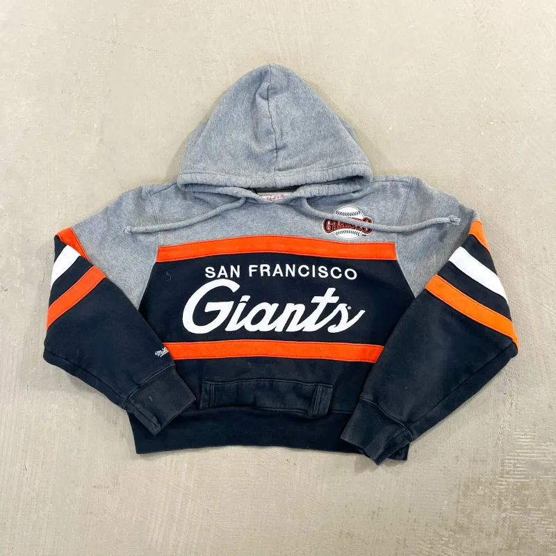 F- HOM San Francisco Giants Cropped Reworked Hoodie sold by HG Vintage