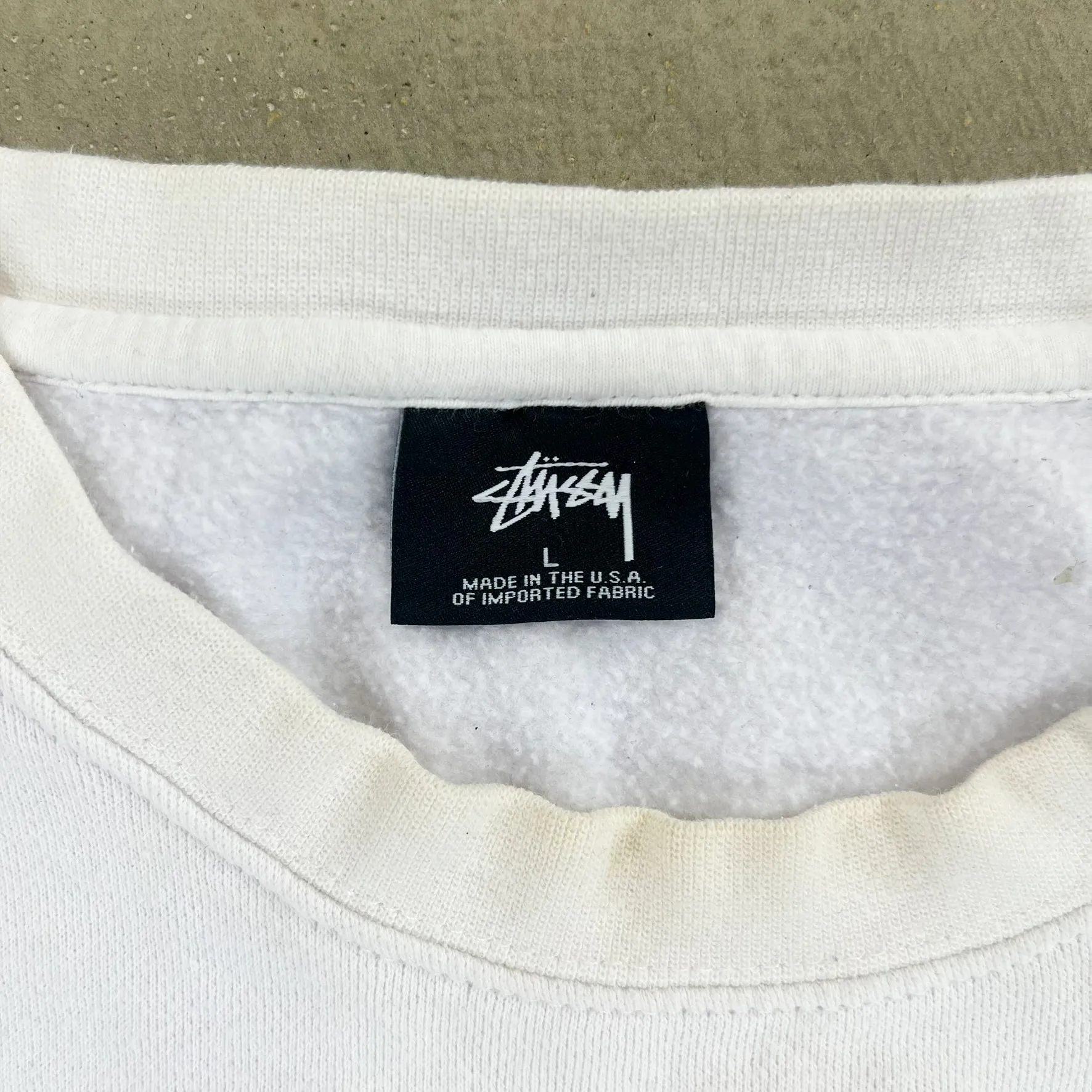 F- Vintage Stussy Logo Graphic Crewneck sold by HG Vintage product image thumbnail 3