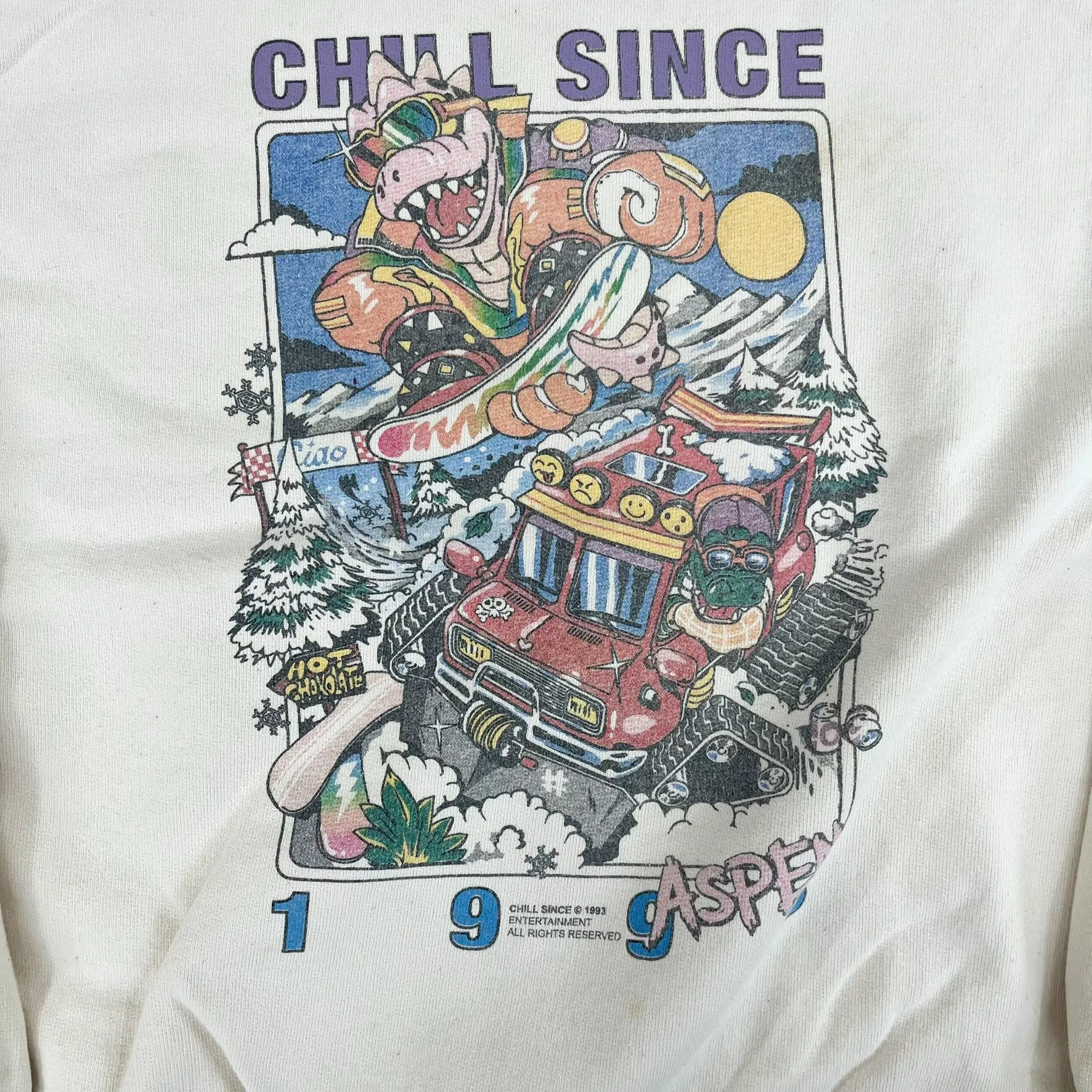 F- Vintage '93 John Galt Chill Since 1993 Aspen Crewneck sold by HG Vintage product image thumbnail 2