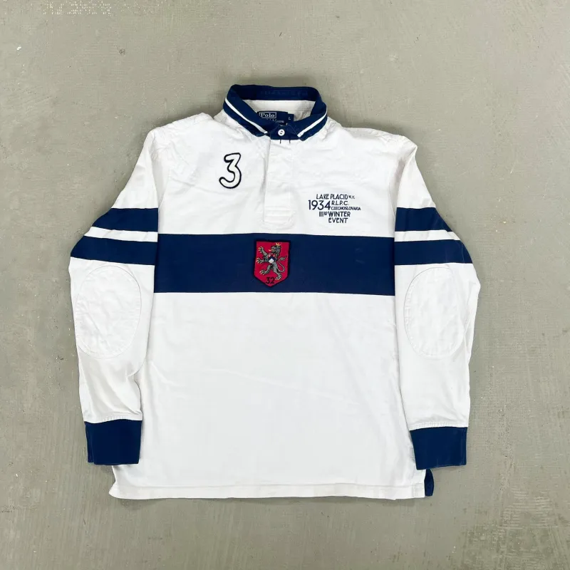 F- Vintage Polo Ralph Lauren Lake Placid Rugby Shirt sold by HG Vintage