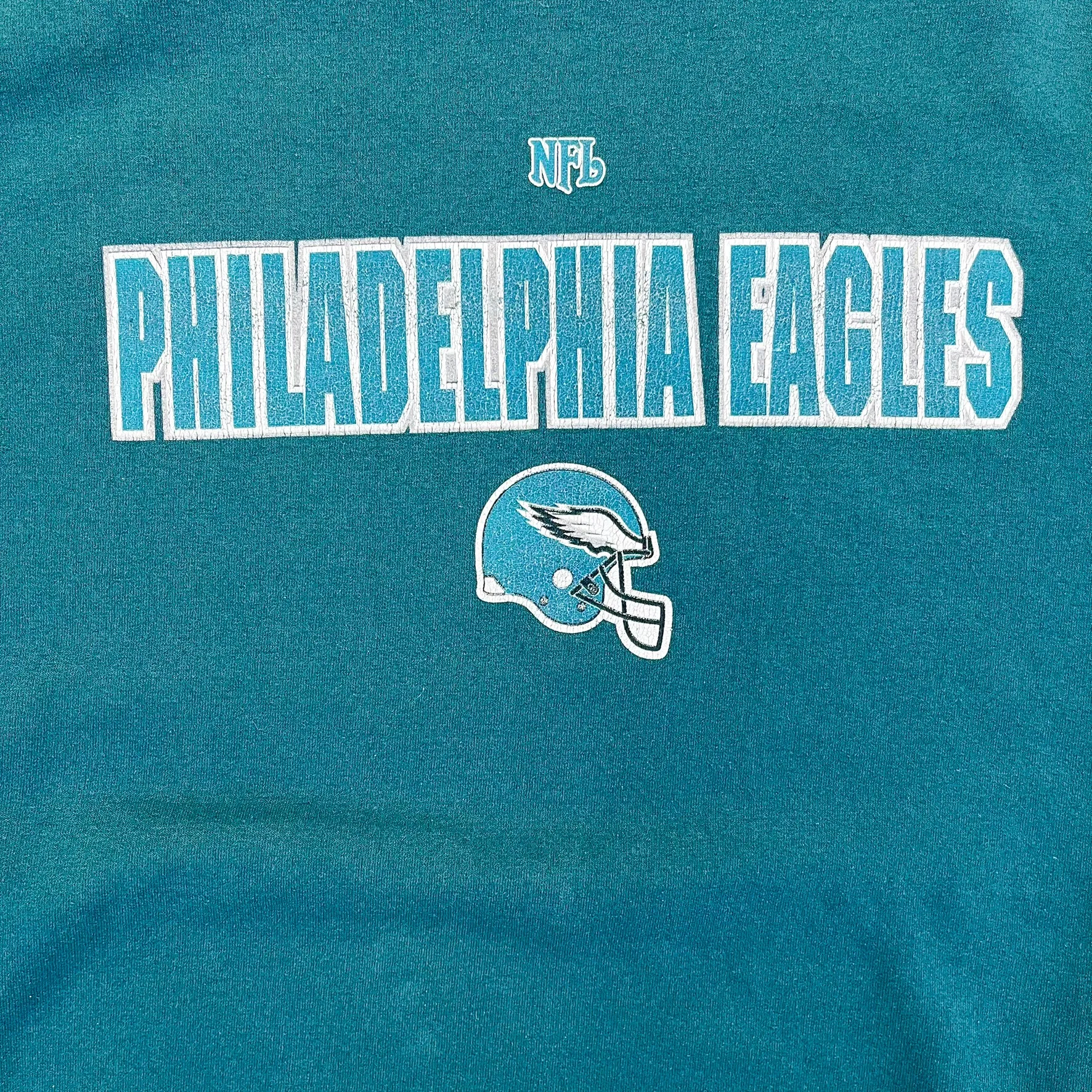 F- Vintage Philadelphia Eagles NFL Logo & Text Crewneck sold by HG Vintage product image thumbnail 2