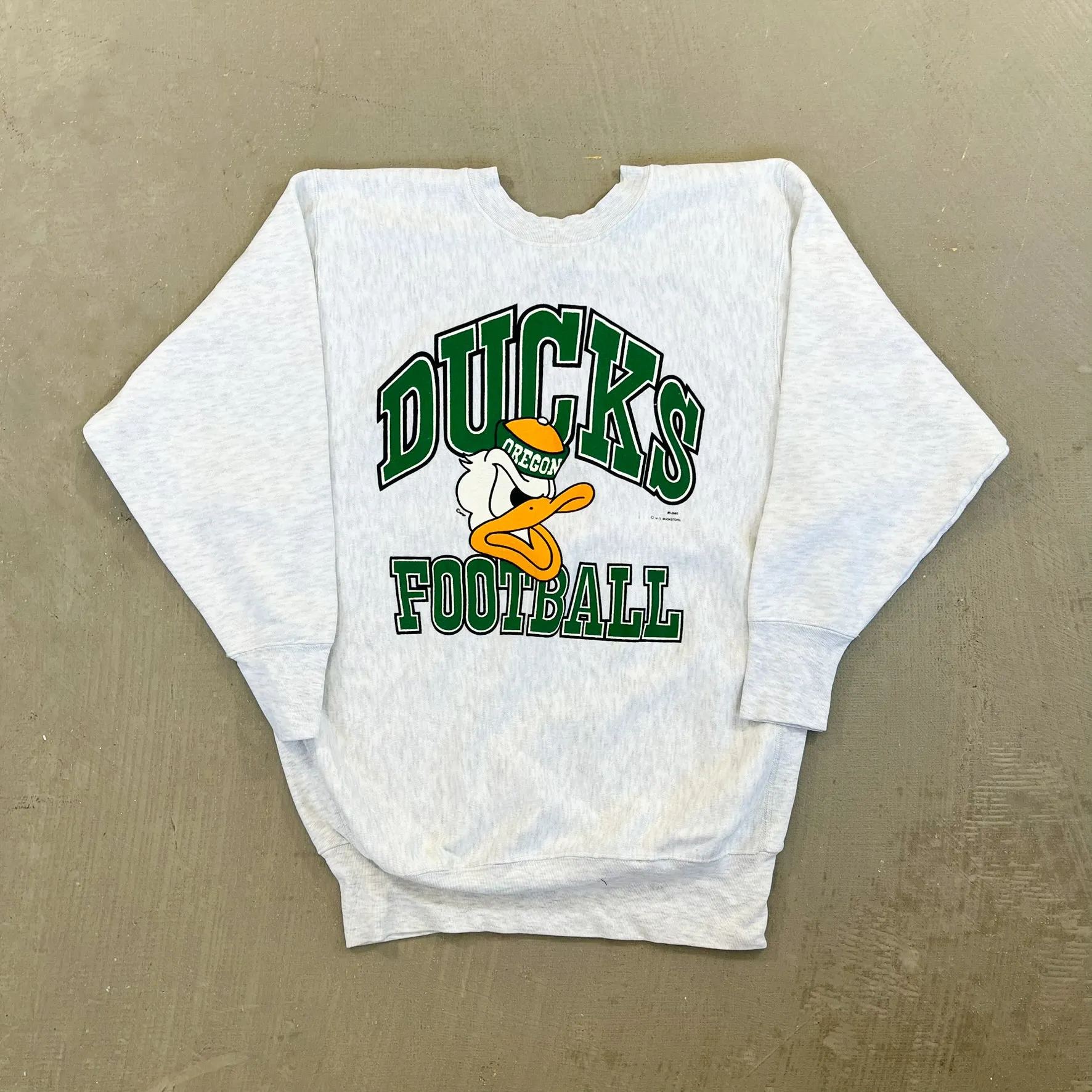 F- Vintage Oregon Ducks Football Mascot Graphic Crewneck sold by HG Vintage
