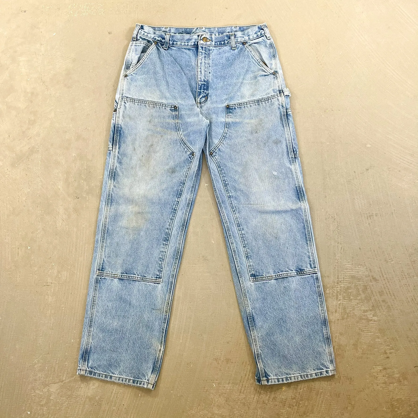 F- Carhartt Double Knee Denim Workwear Pants sold by HG Vintage product image thumbnail 2