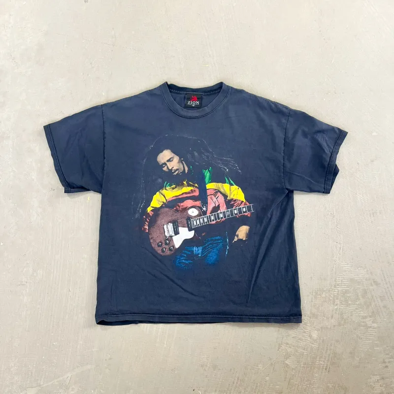 F- Vintage Bob Marley Zion Rootswear Picture Tee sold by HG Vintage