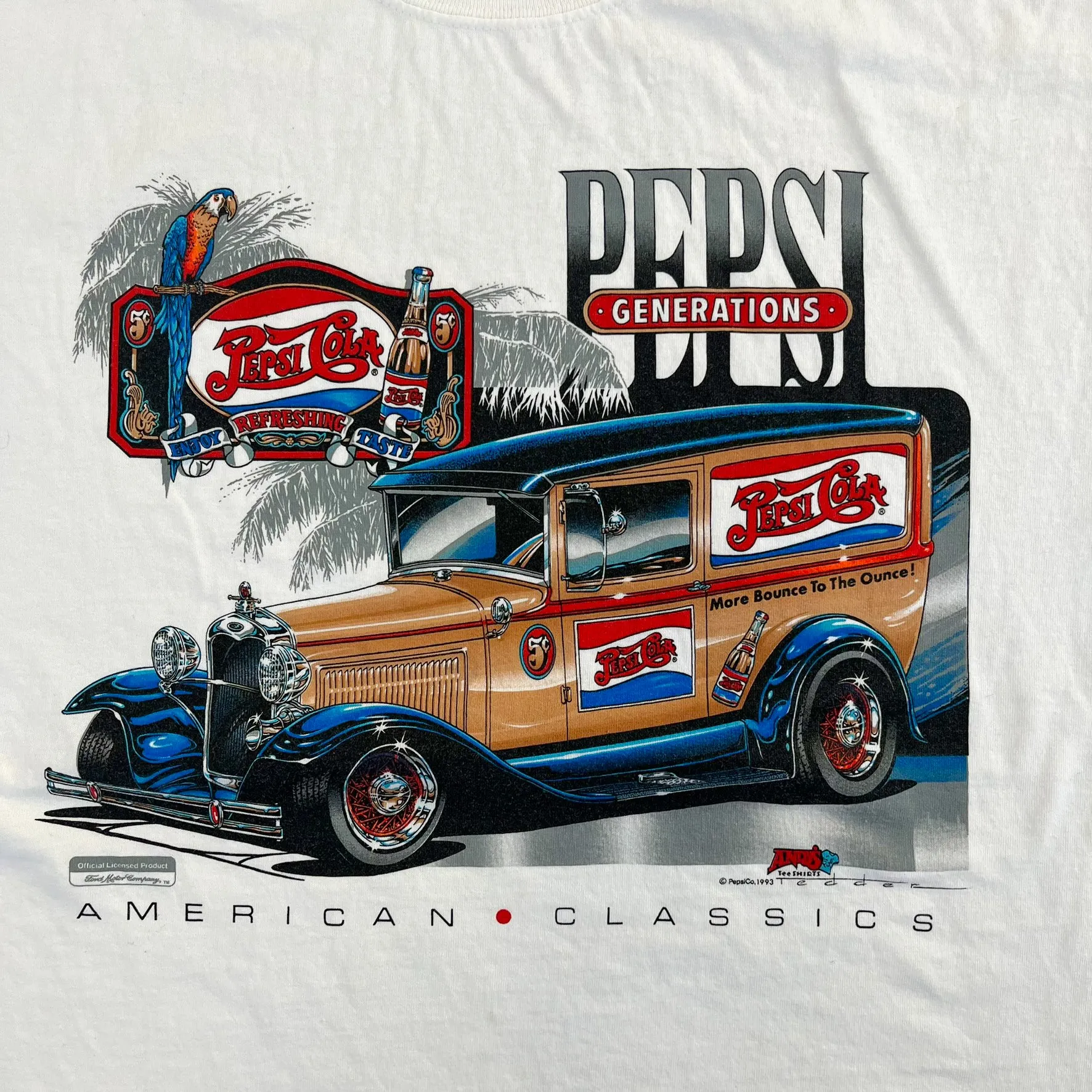 F- Vintage '93 Pepsi Cola Car Graphic Tee sold by HG Vintage product image thumbnail 2