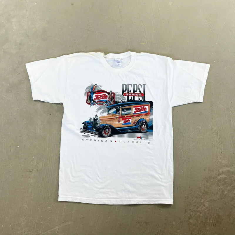 F- Vintage '93 Pepsi Cola Car Graphic Tee sold by HG Vintage