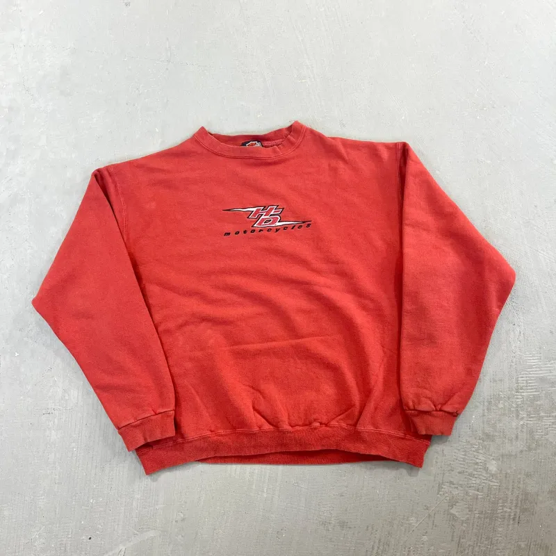 F- Vintage Harley Davidson Embroidered Text Crewneck sold by HG Vintage