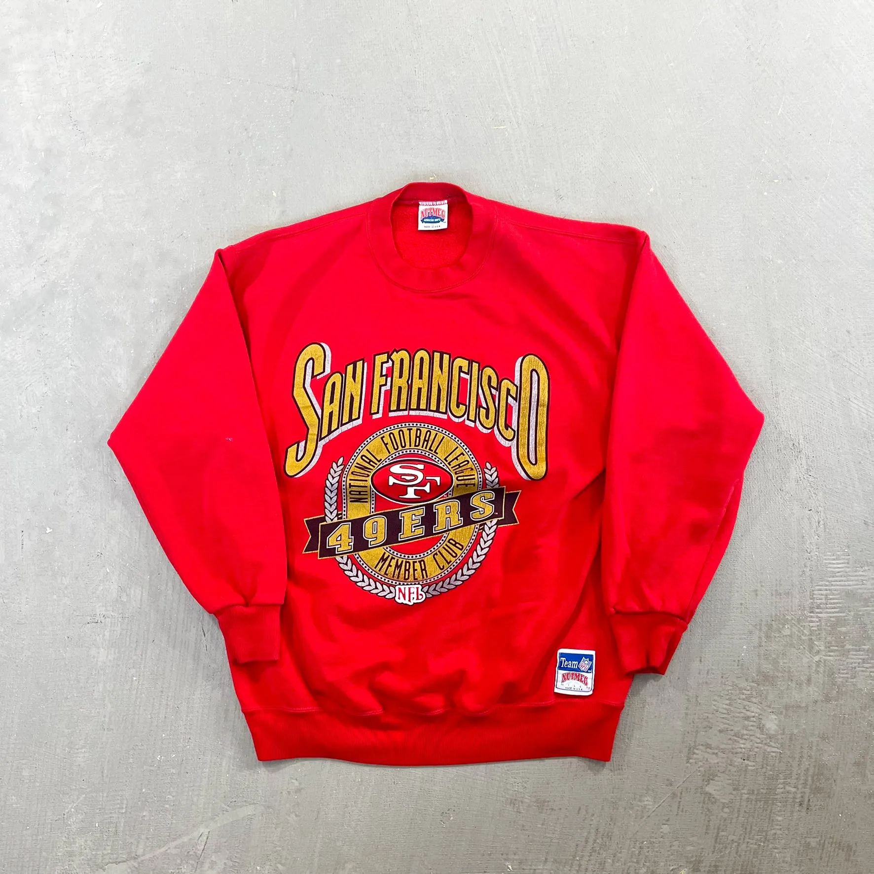 F- Vintage San Francisco 49ers NFL Nutmeg Crewneck sold by HG Vintage