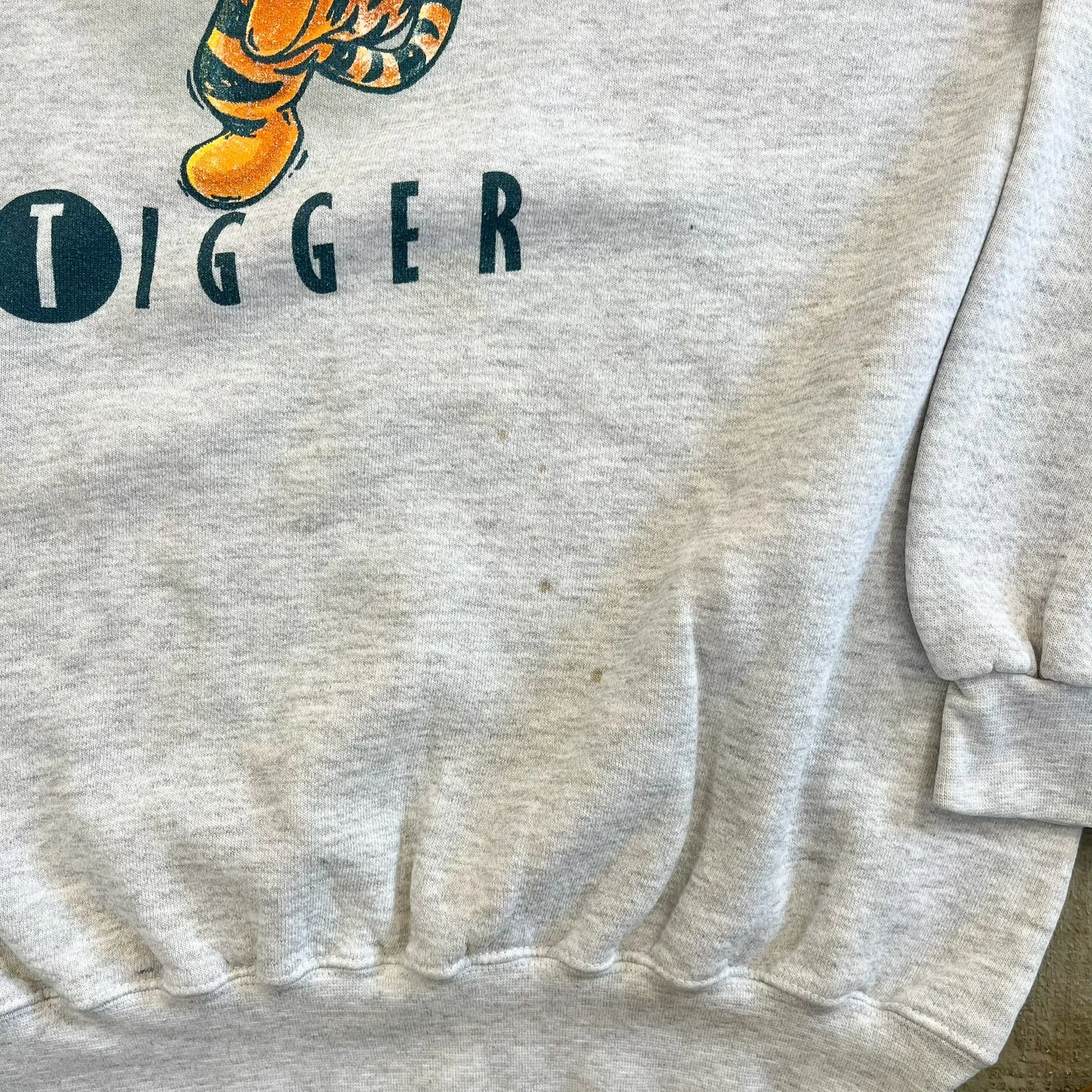 F- Vintage Disney Tigger Text & Graphic Crewneck sold by HG Vintage product image thumbnail 3