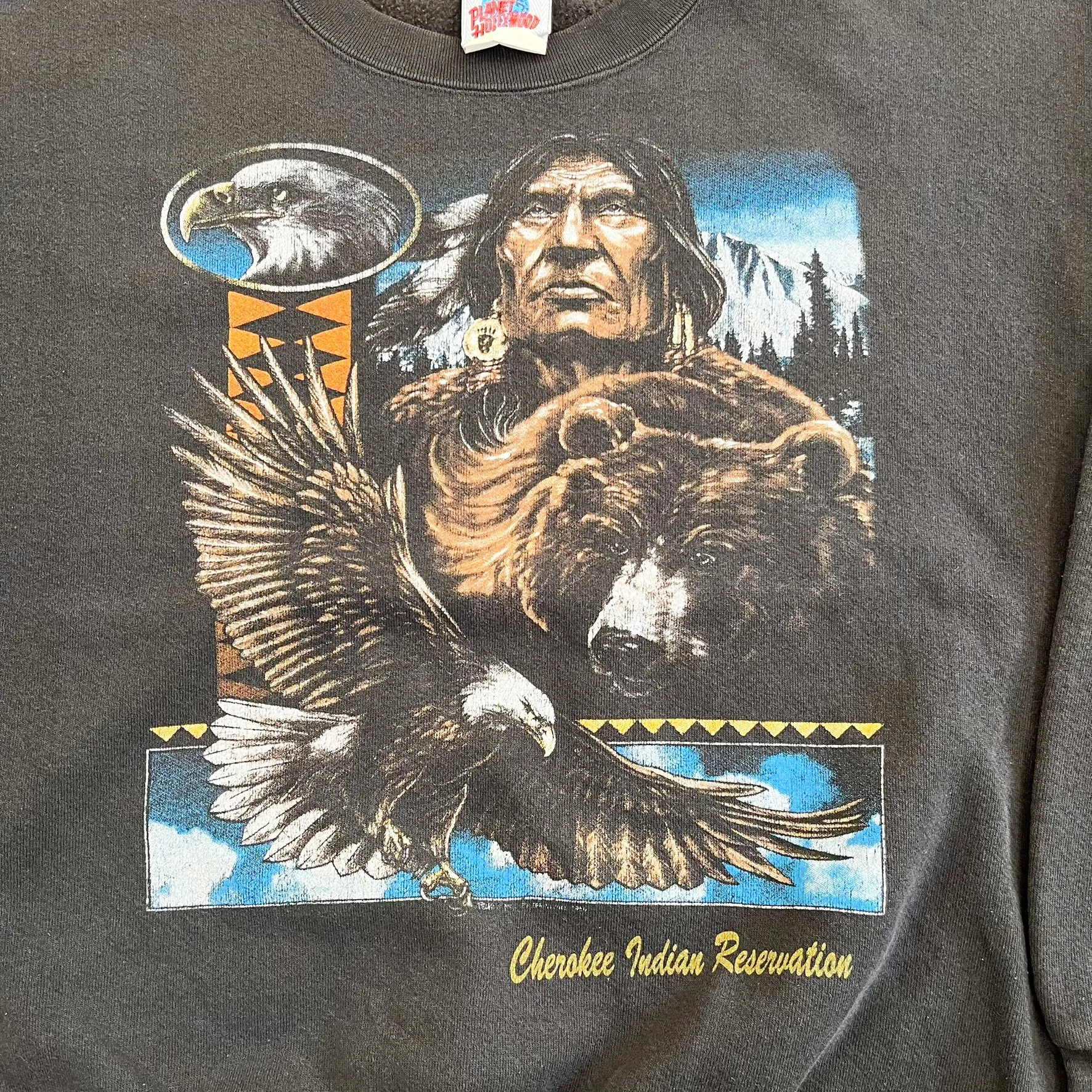 F- Vintage Planet Hollywood Cherokee Reservation Graphic Crewneck sold by HG Vintage product image thumbnail 2